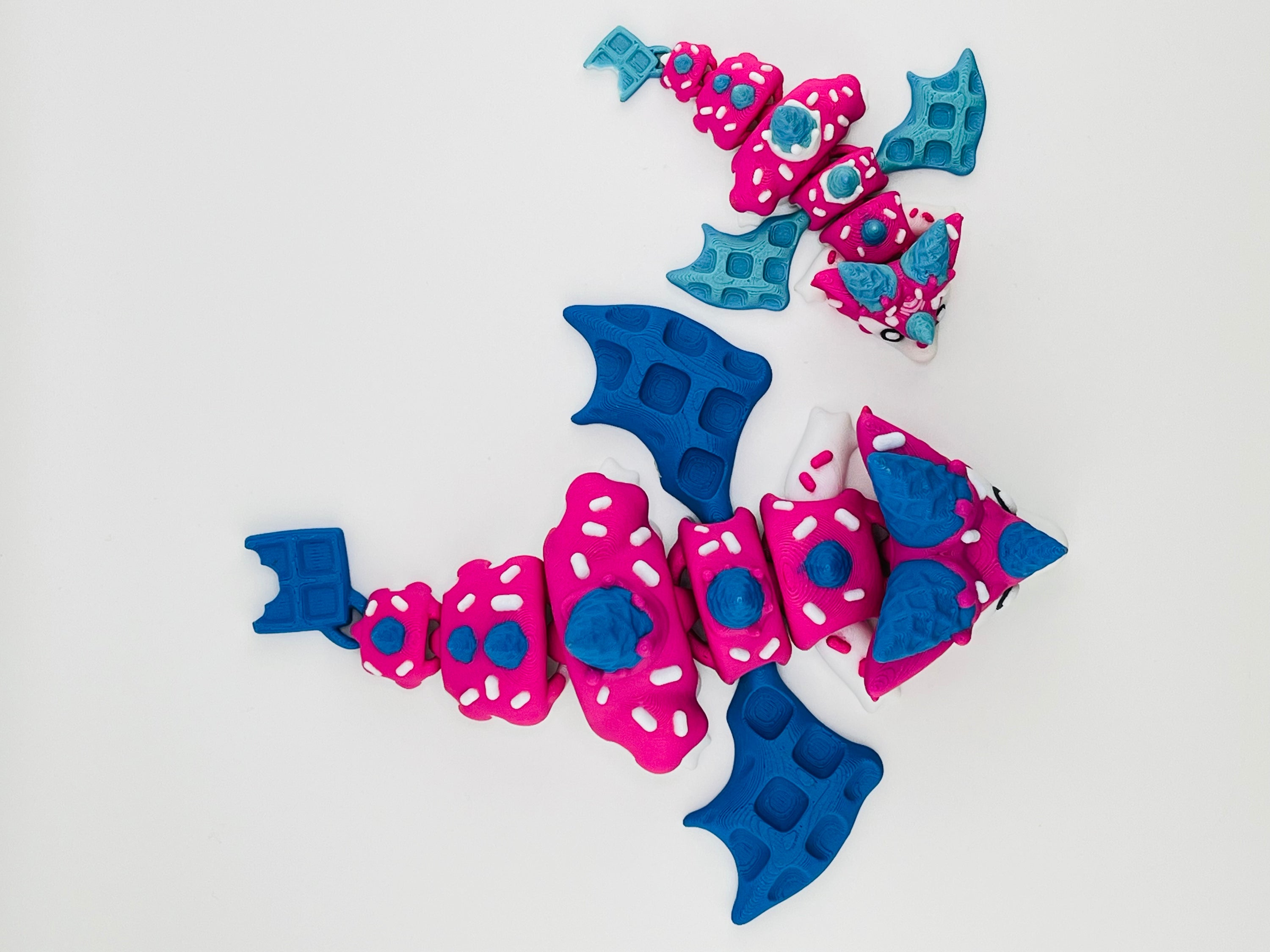 Sugar Rush Dragon Pink Blue Extra Large