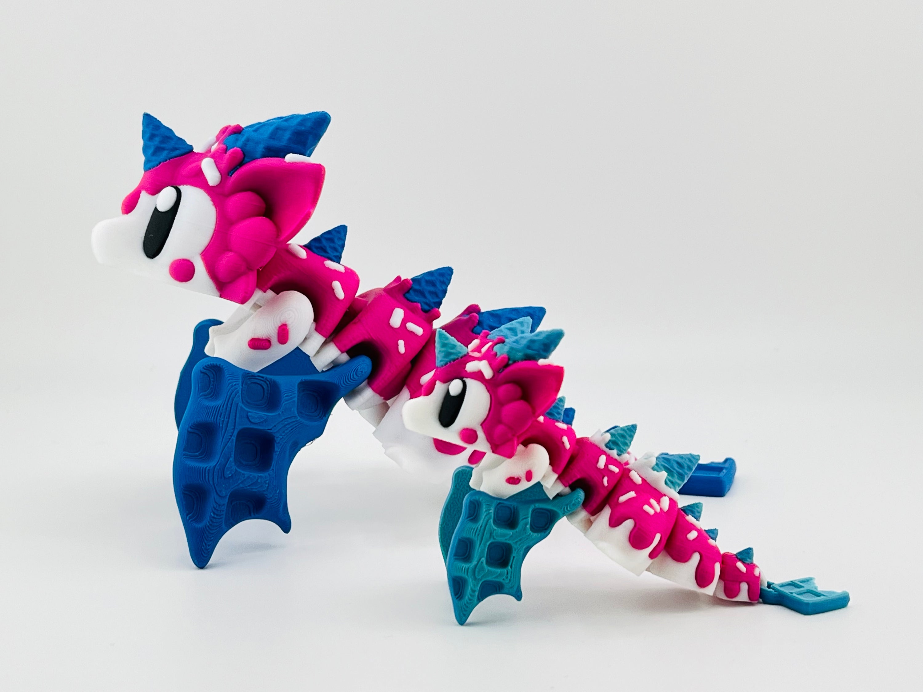 Sugar Rush Dragon Pink Blue Extra Large