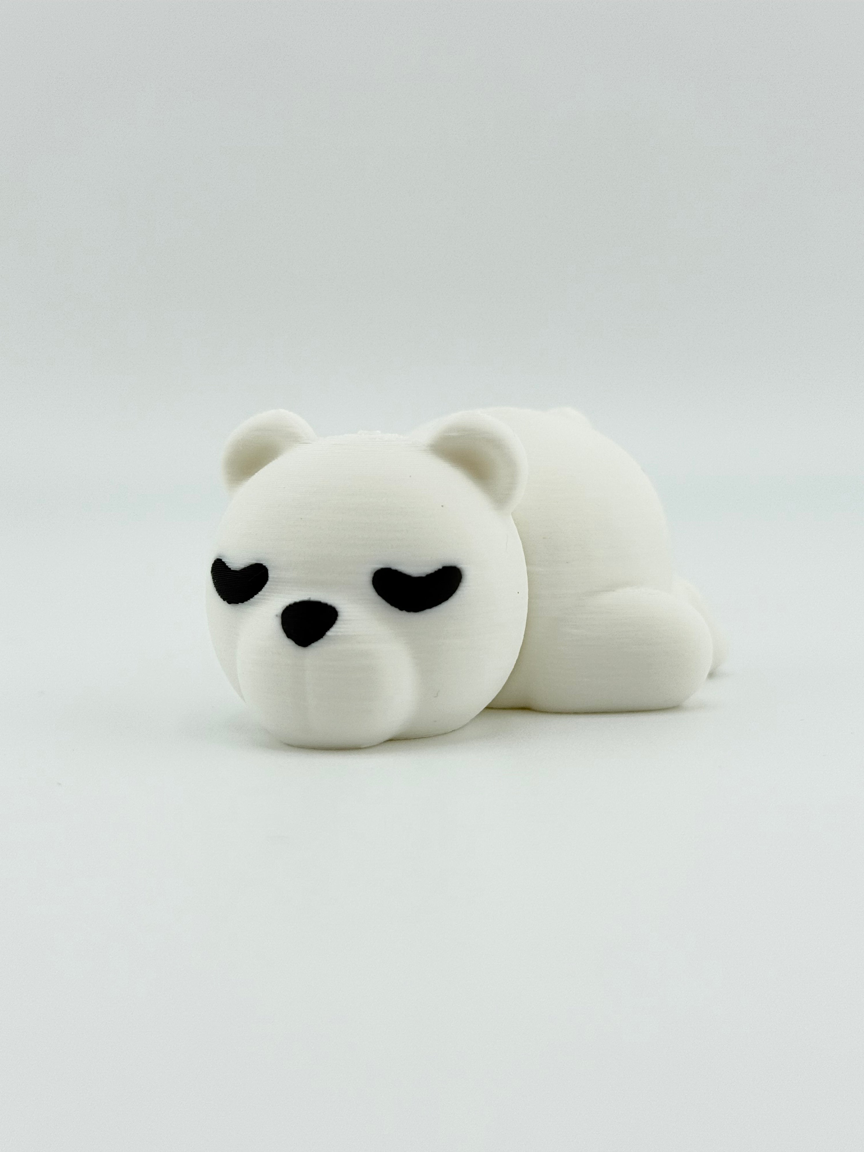 Mini Polar Bear Keychain