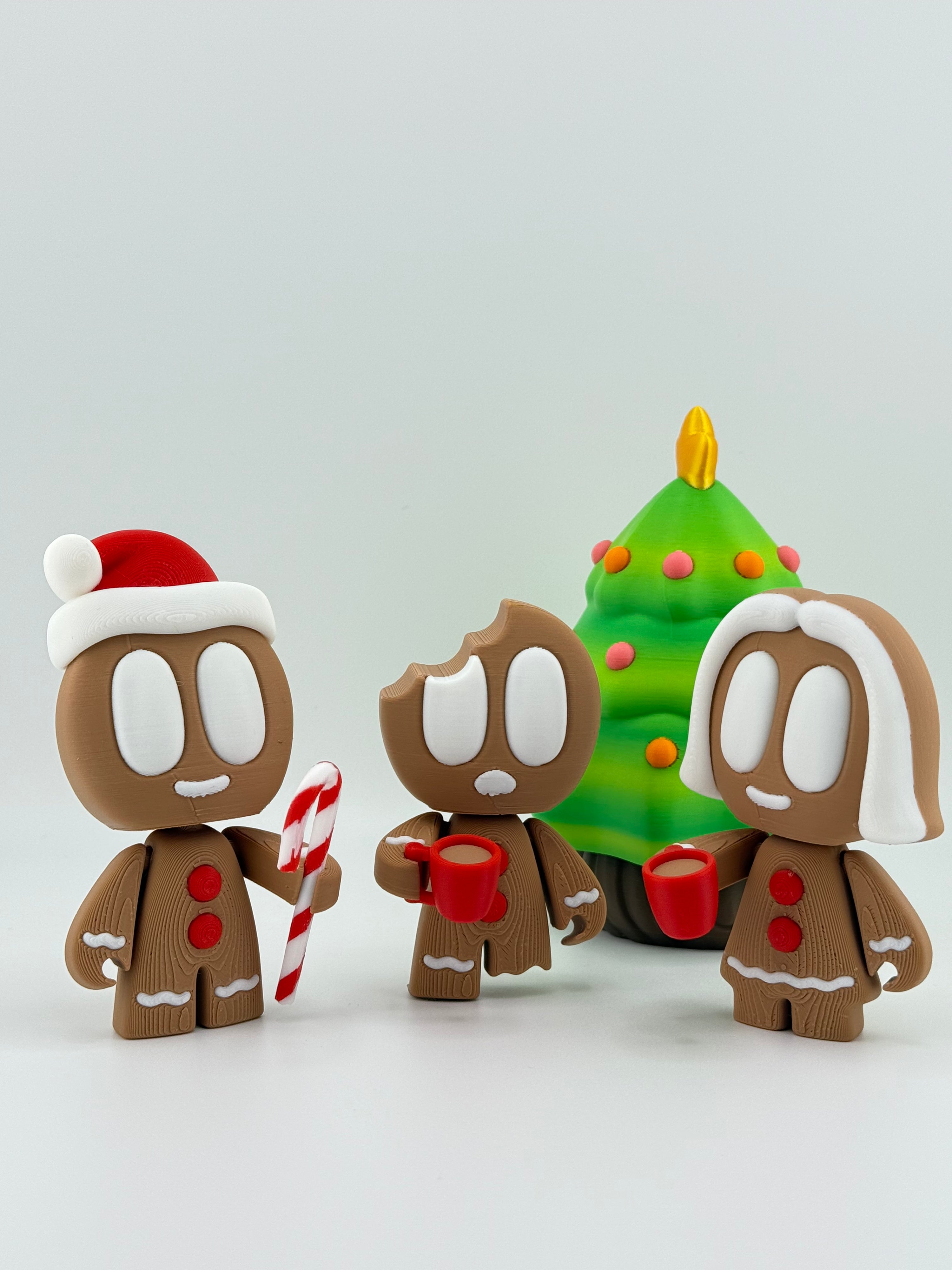 Gingerbread Man With Christmas Hat
