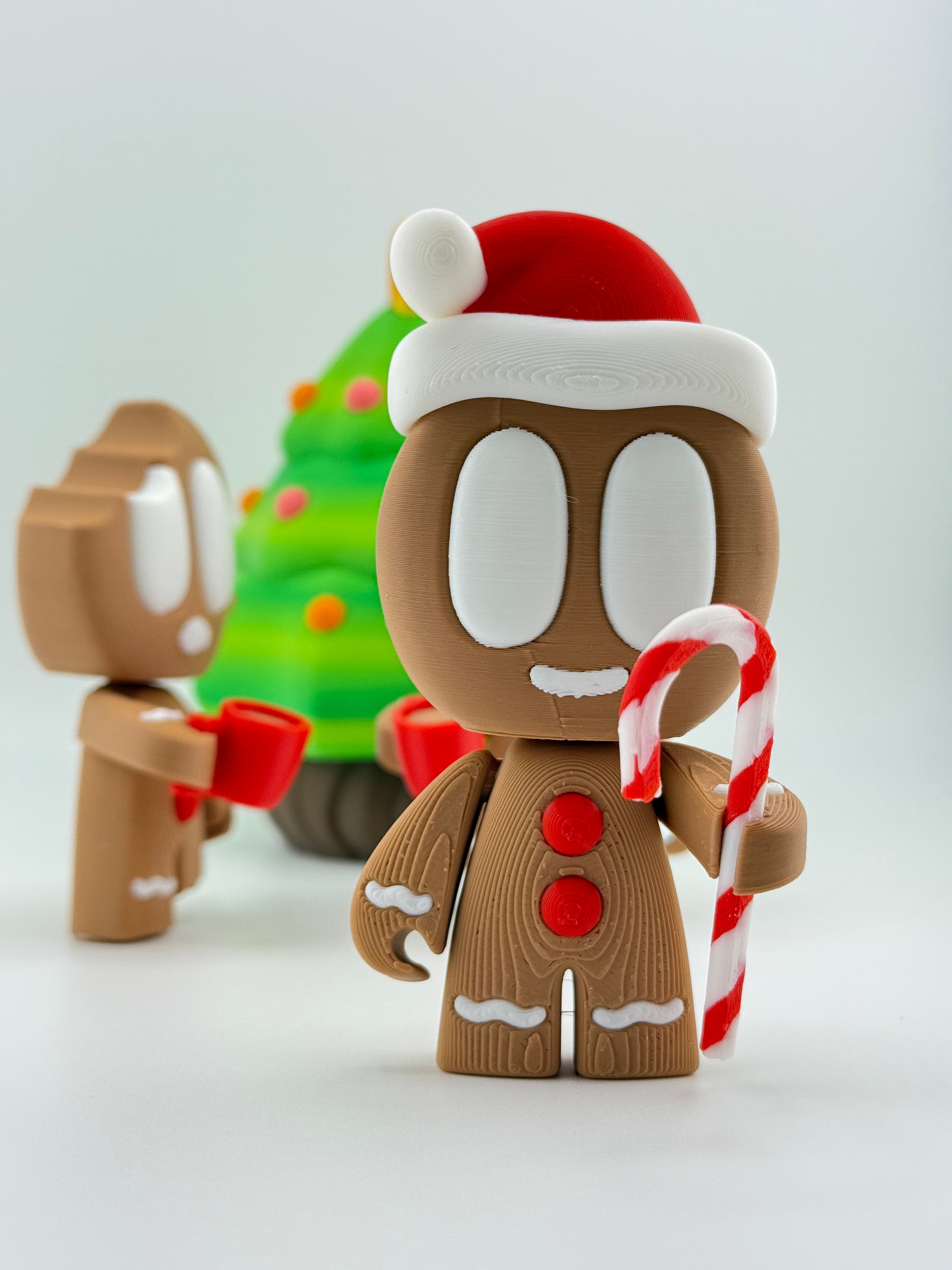 Gingerbread Man With Christmas Hat