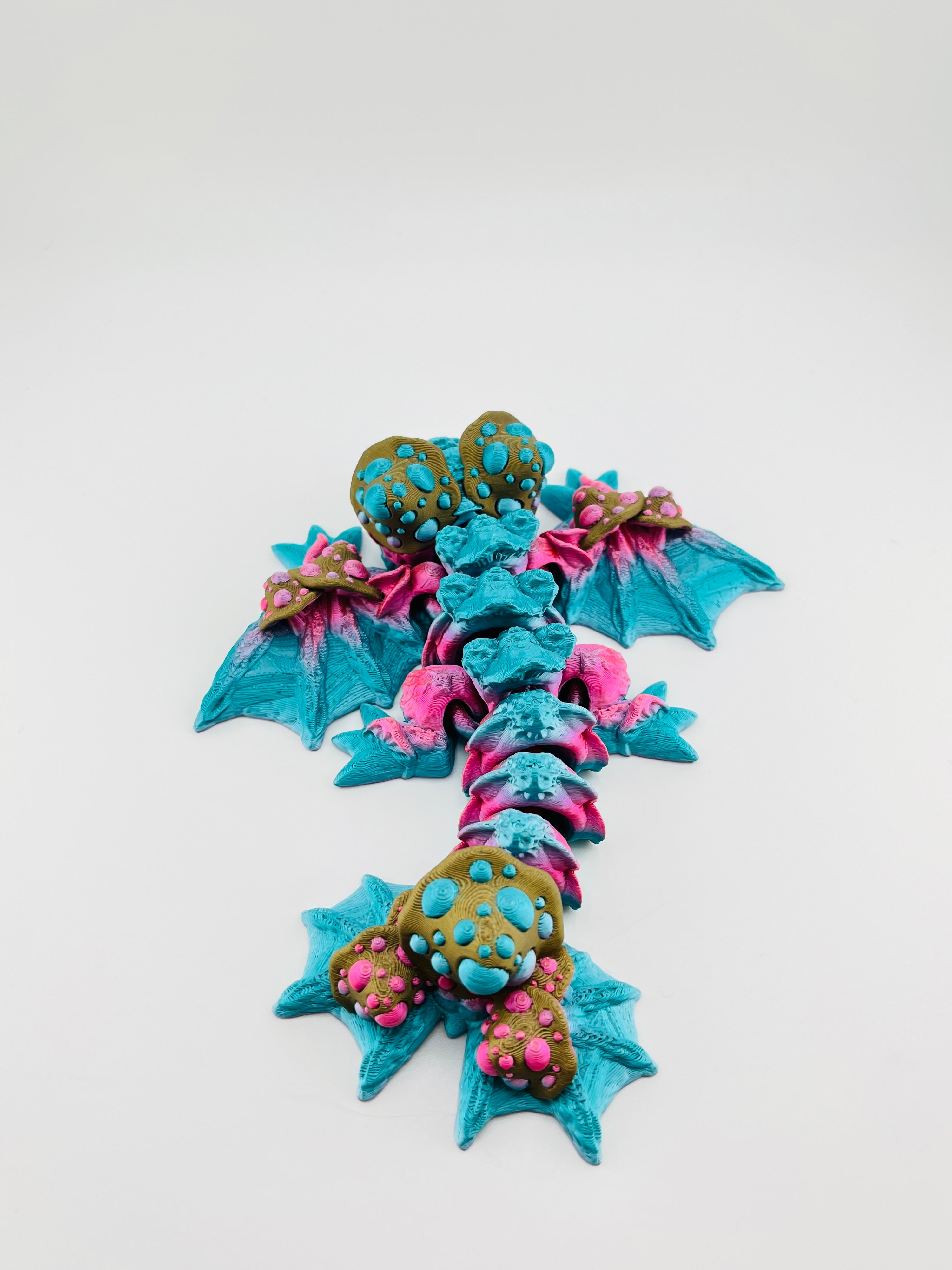 Pink and Blue Mushroom Dragon XL
