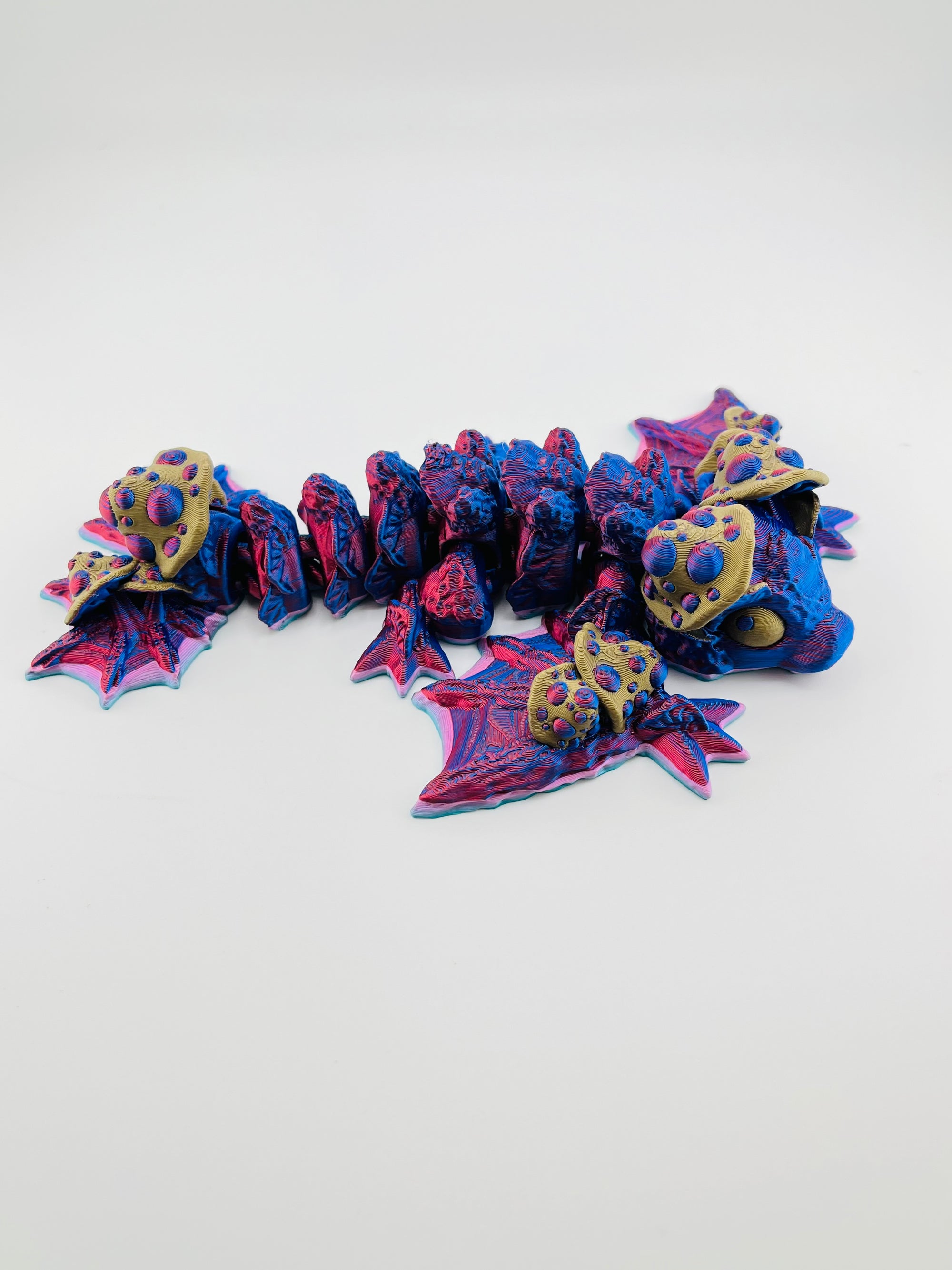 Red and Blue Mushroom Dragon XL