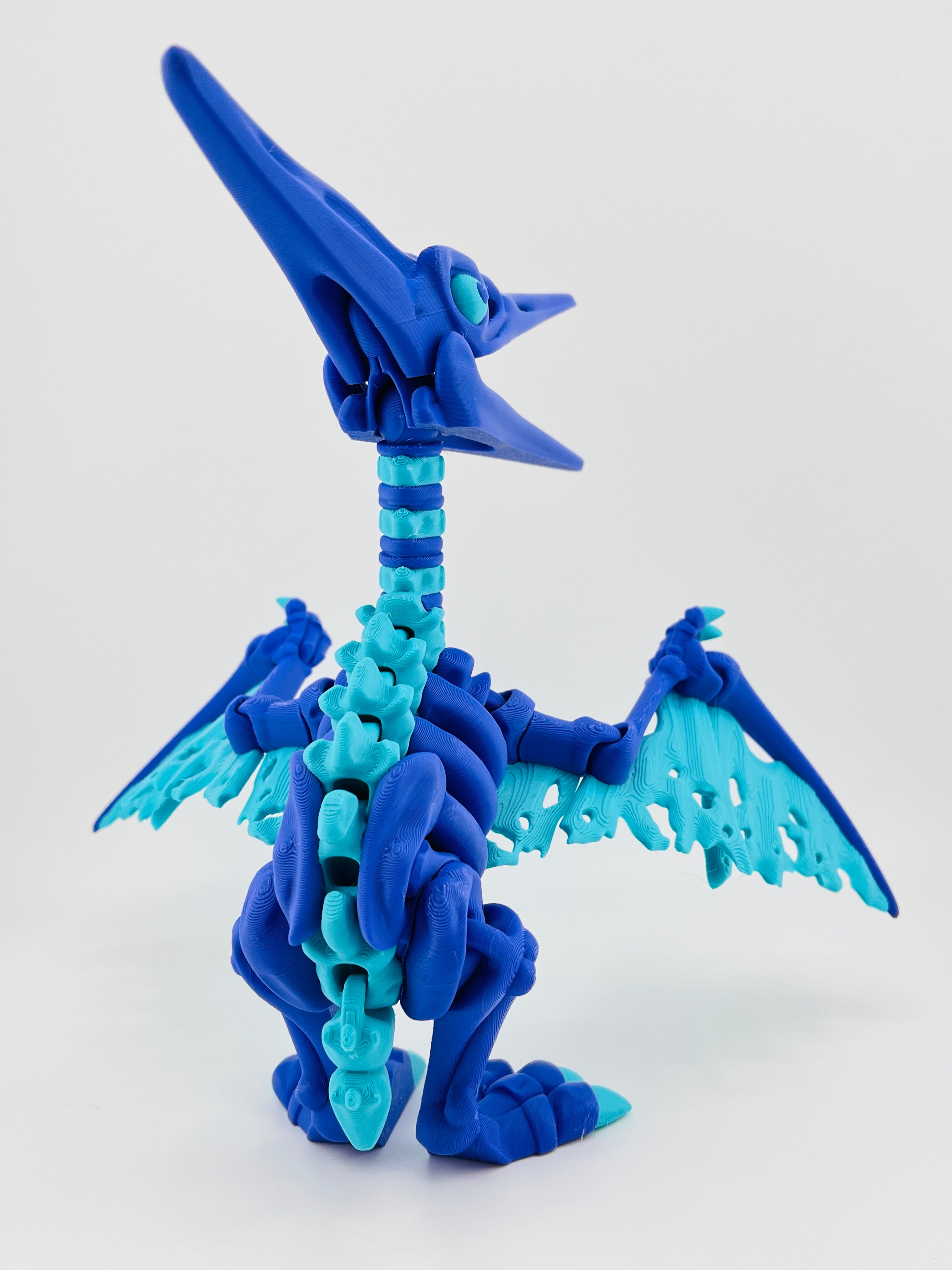 Dark Blue Skeleton Pteranodon