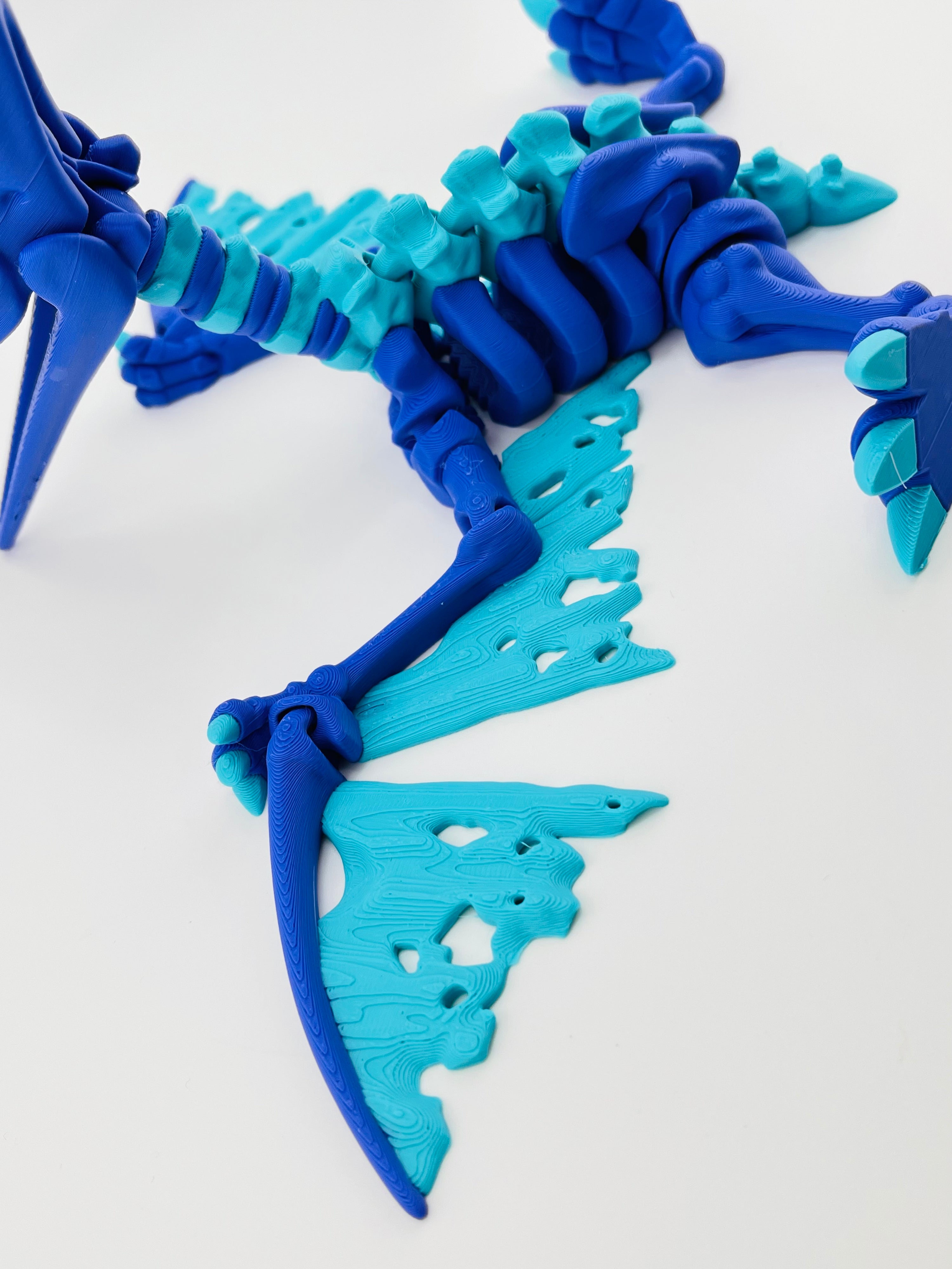 Dark Blue Skeleton Pteranodon