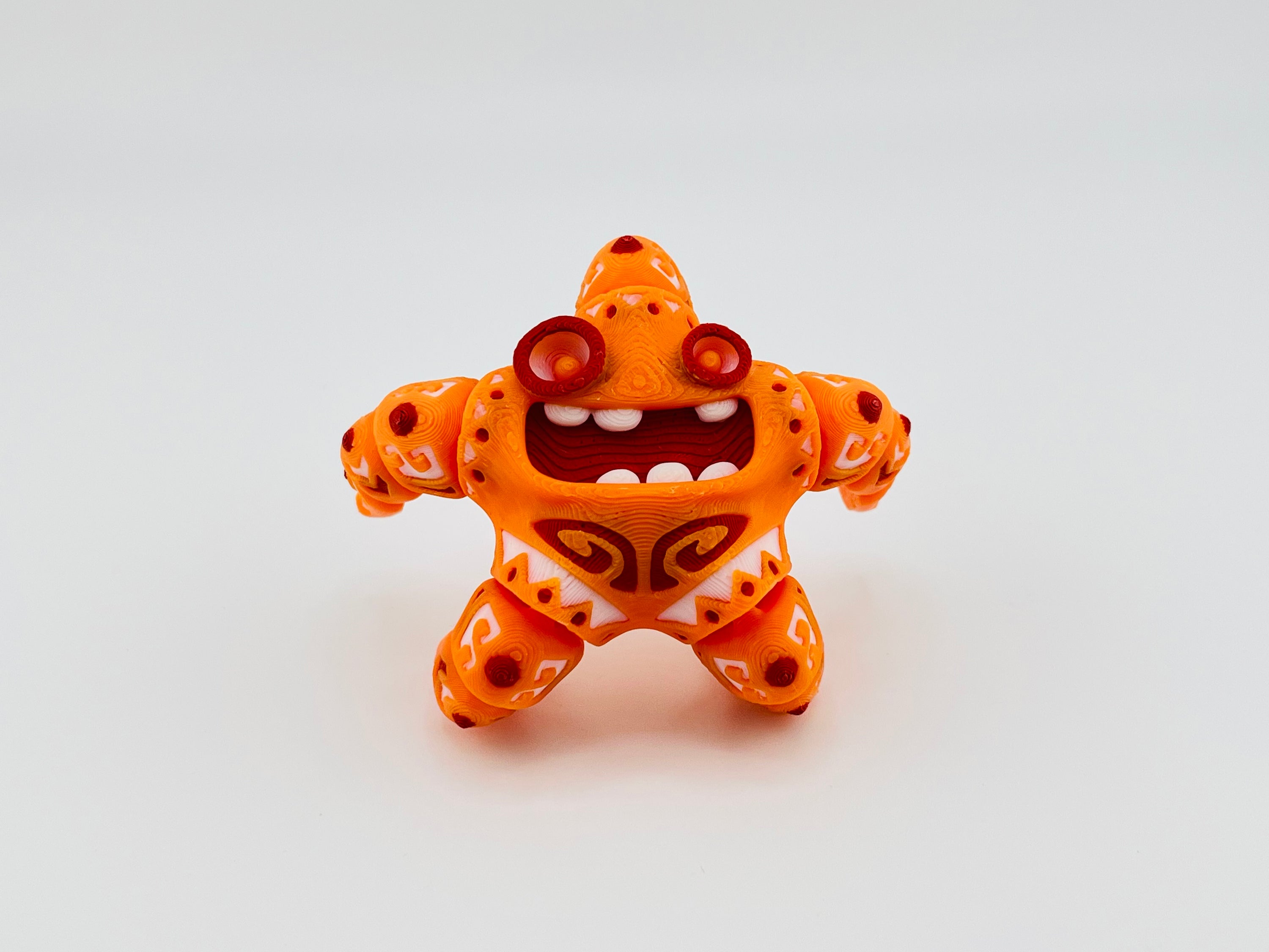 Orange Small Tattooed Starfish