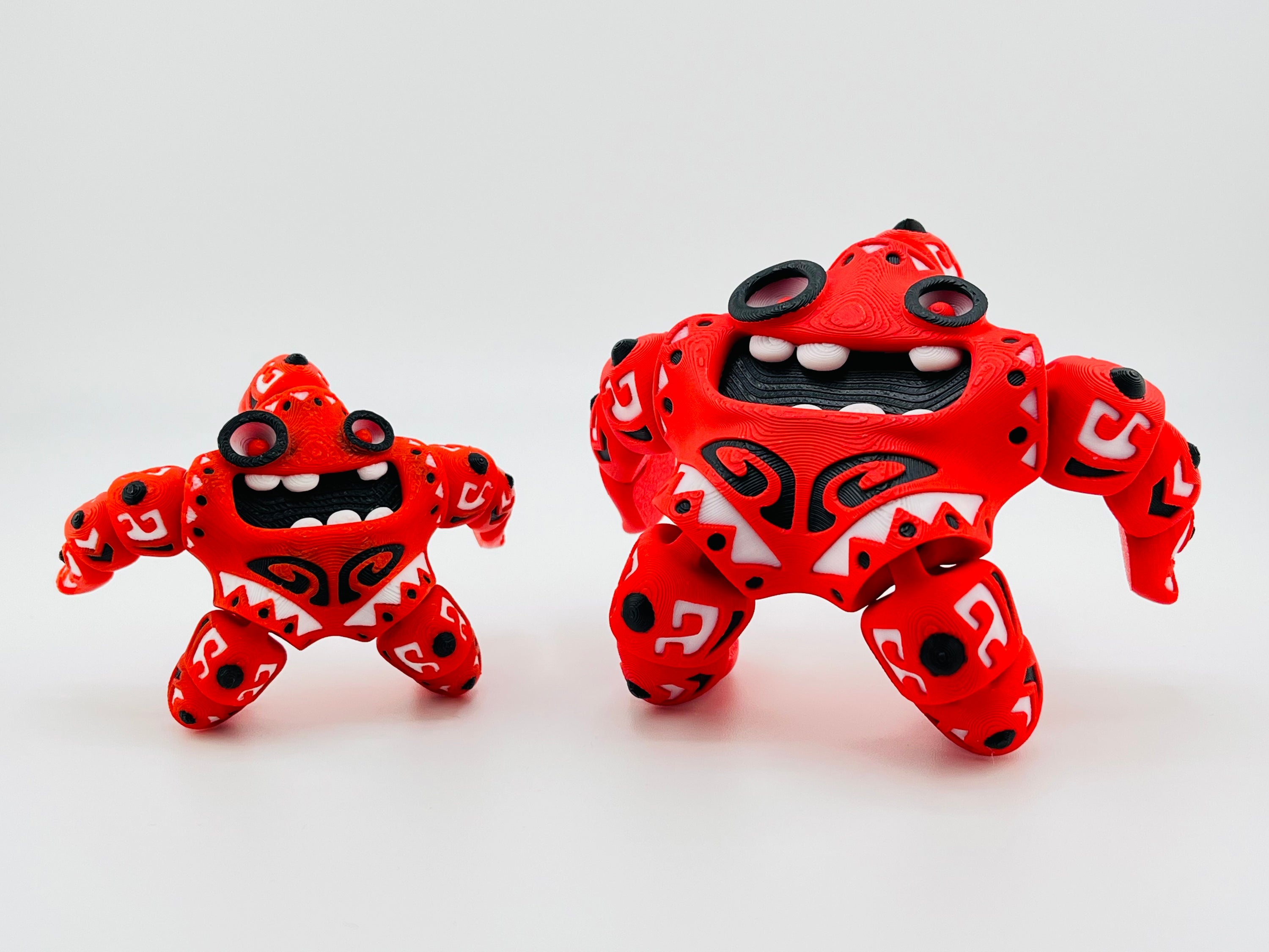 Red Small Tattooed Starfish