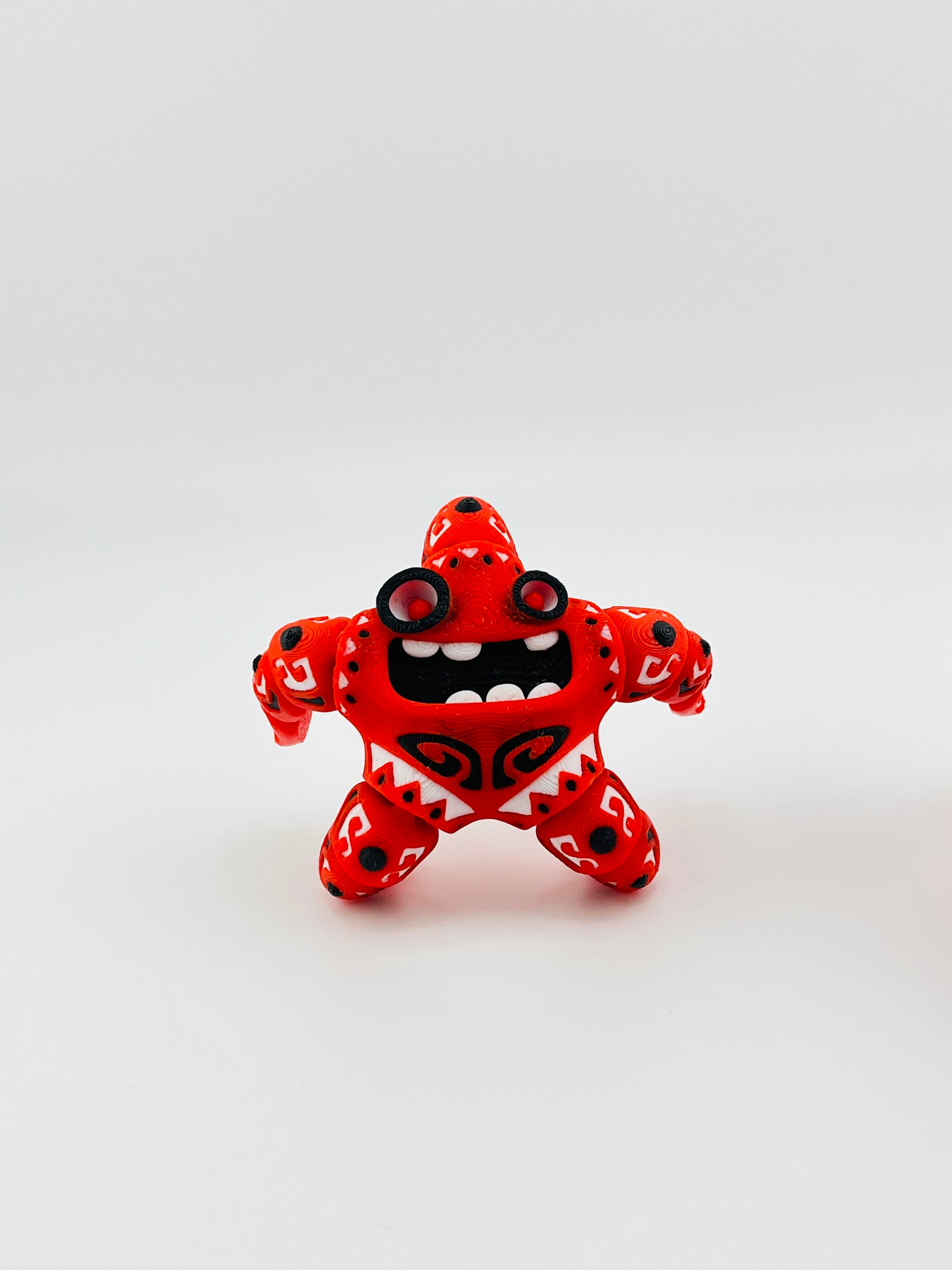 Red Small Tattooed Starfish