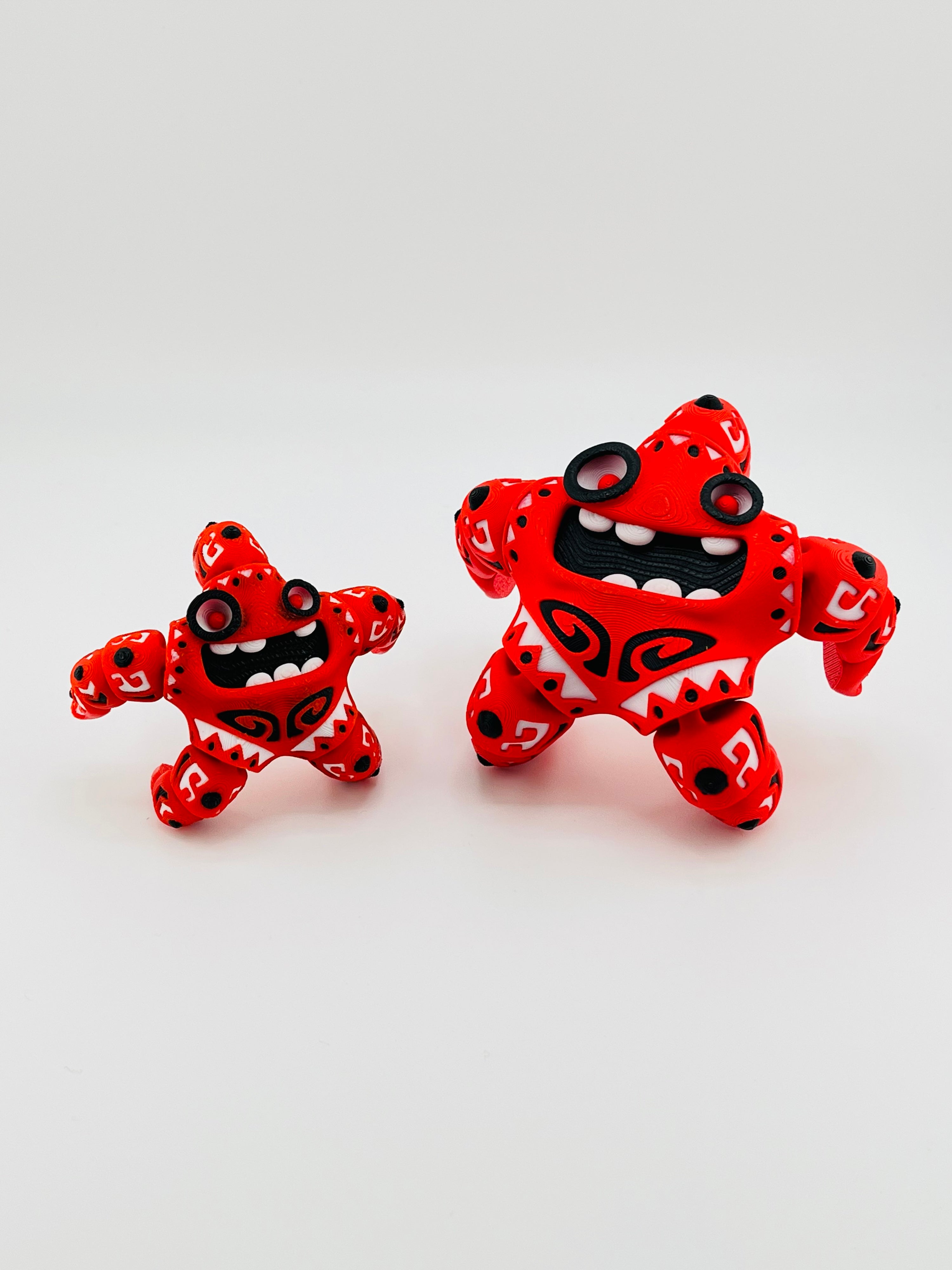 Red Small Tattooed Starfish