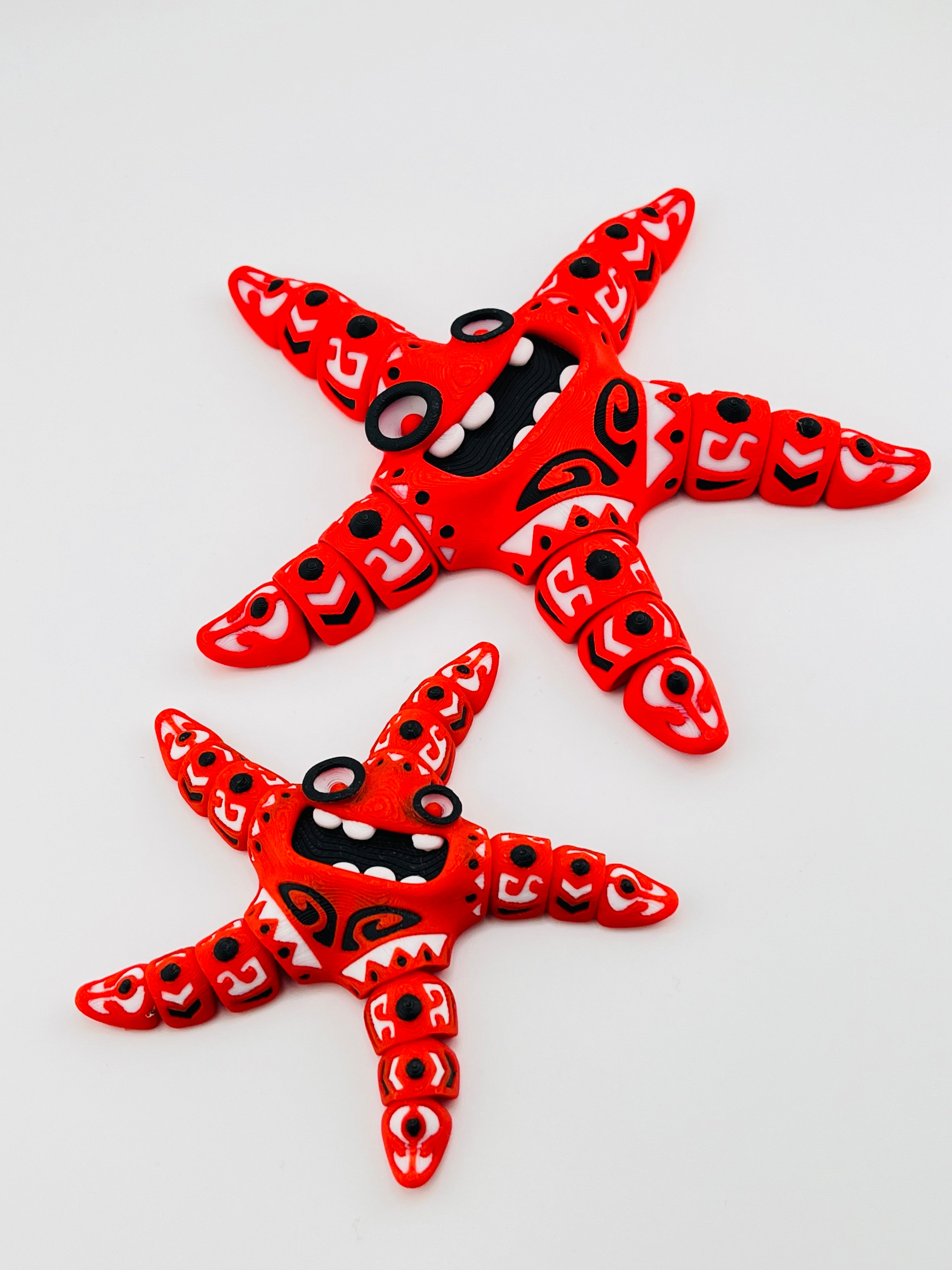 Red Small Tattooed Starfish