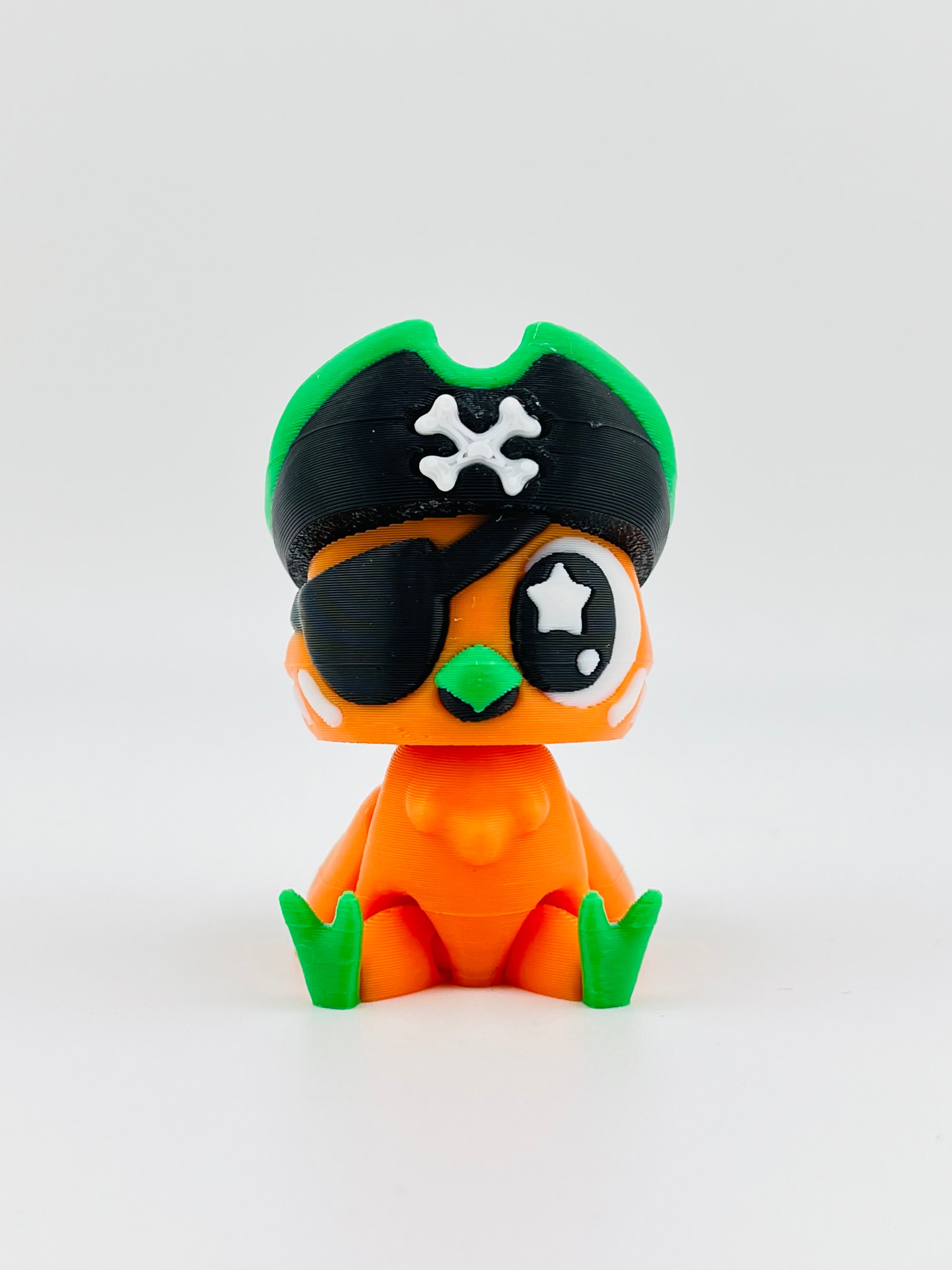 Orange Pirate Parrot