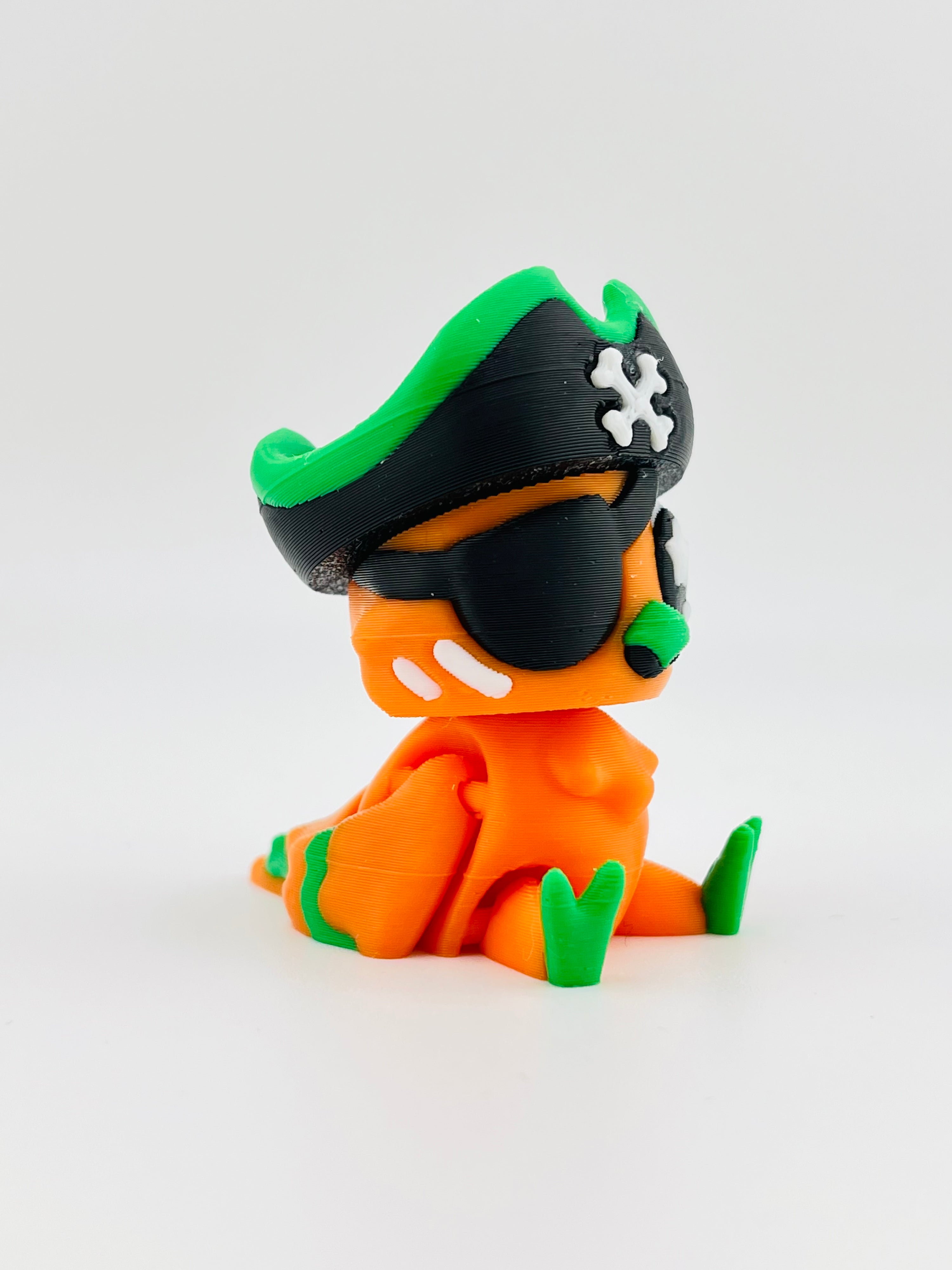 Orange Pirate Parrot