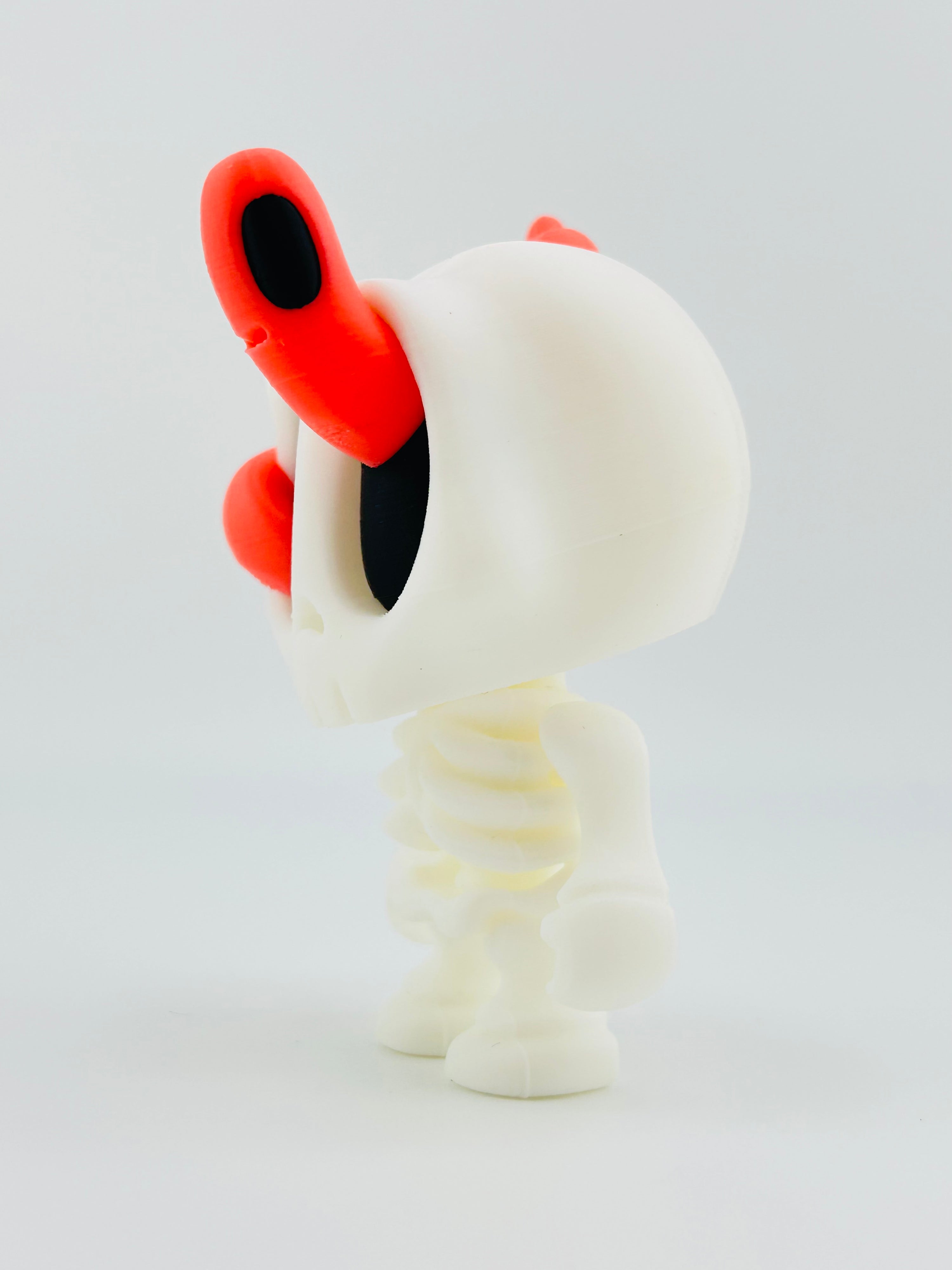 Halloween Skeleton With Worm Standing
