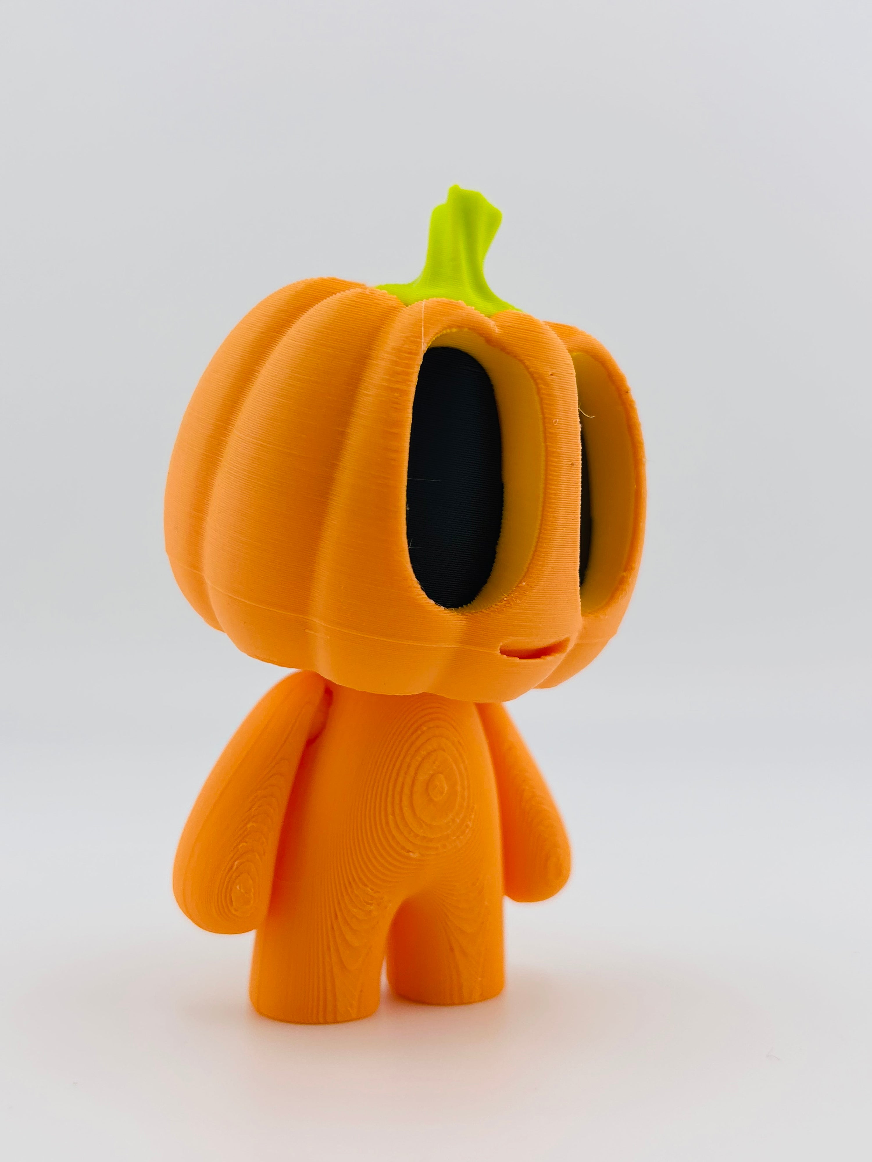 Round Pumpkin Man Standing