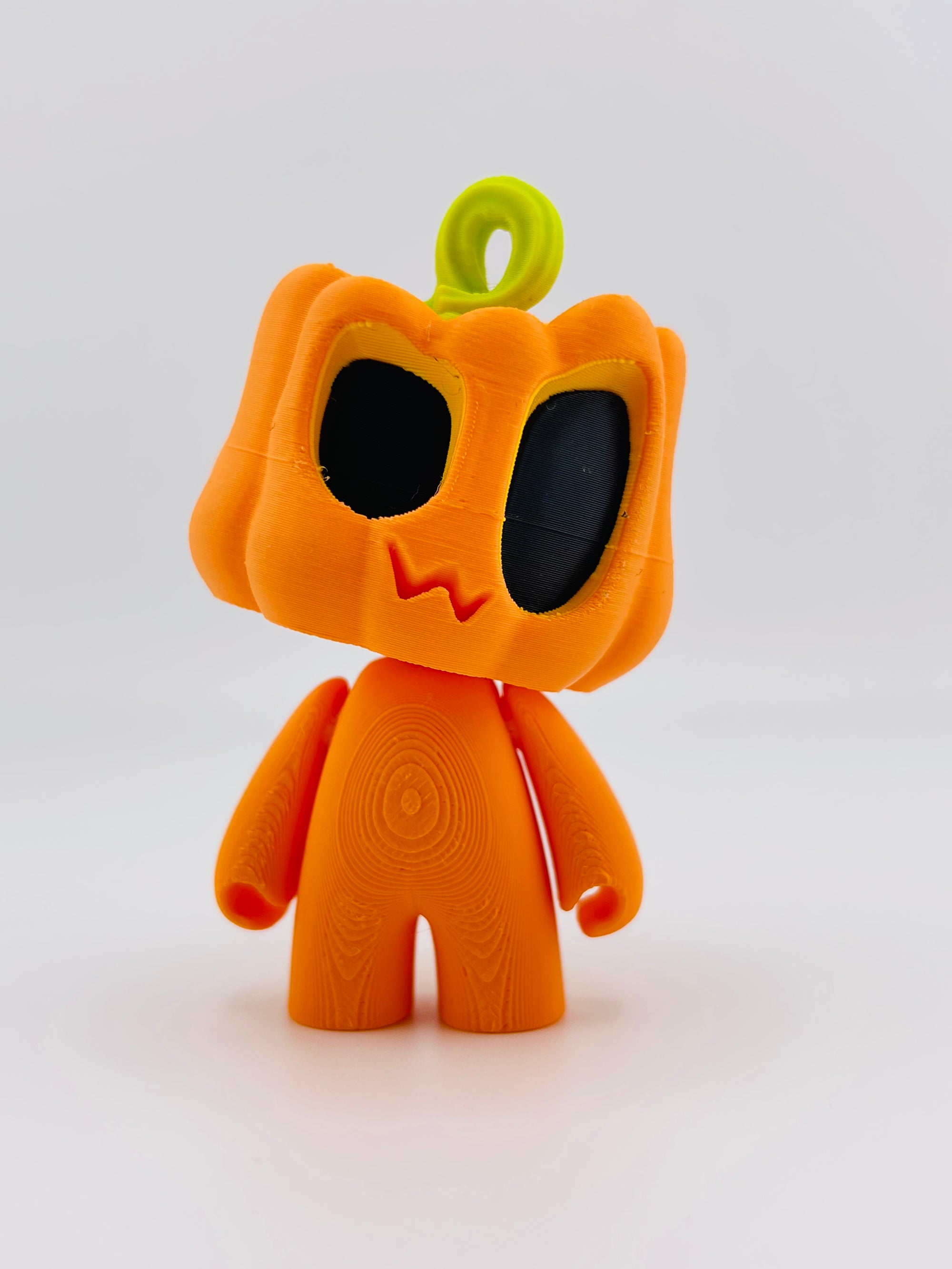 Angry Pumpkin Man Standing