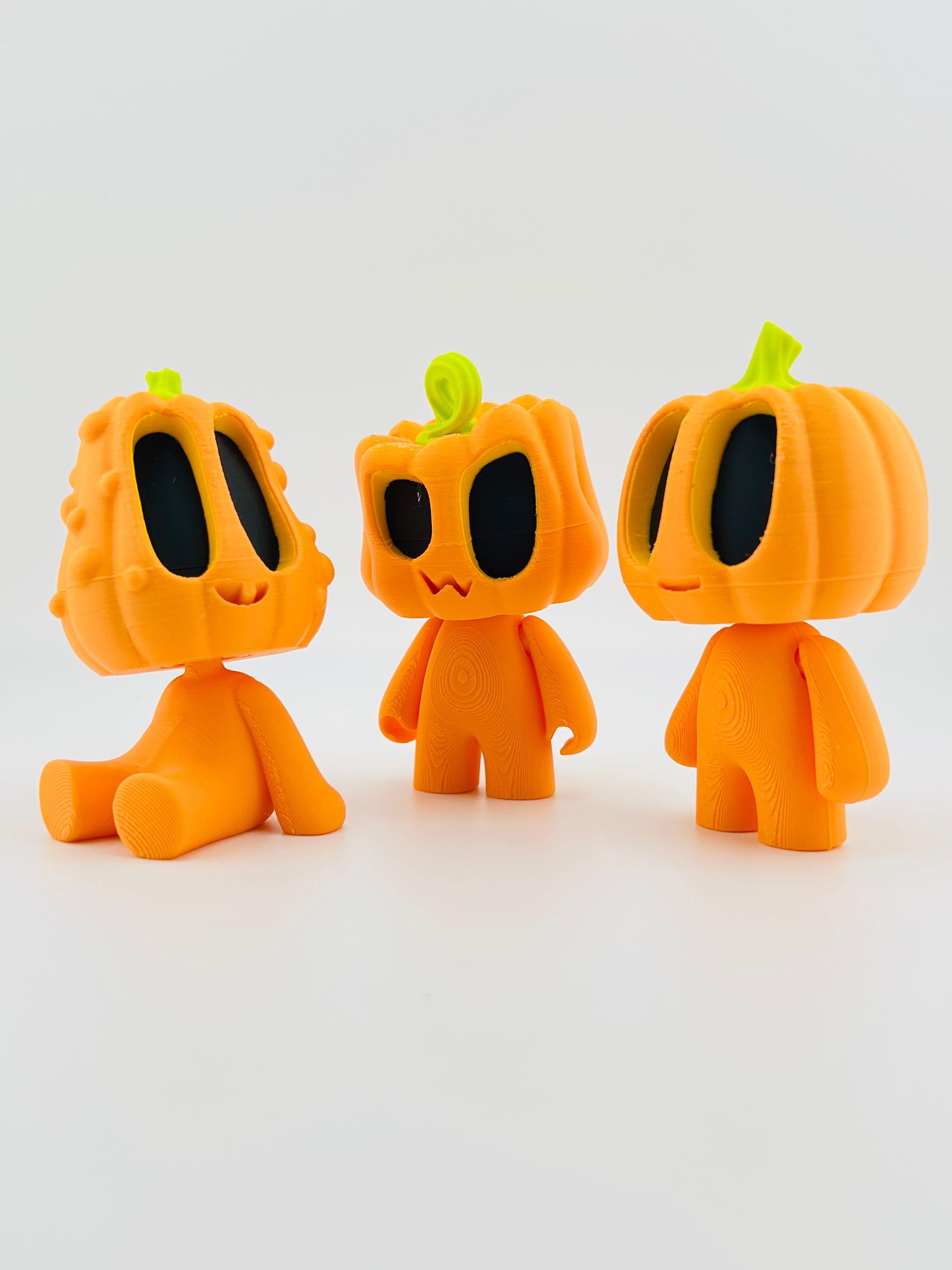 Round Pumpkin Man Standing