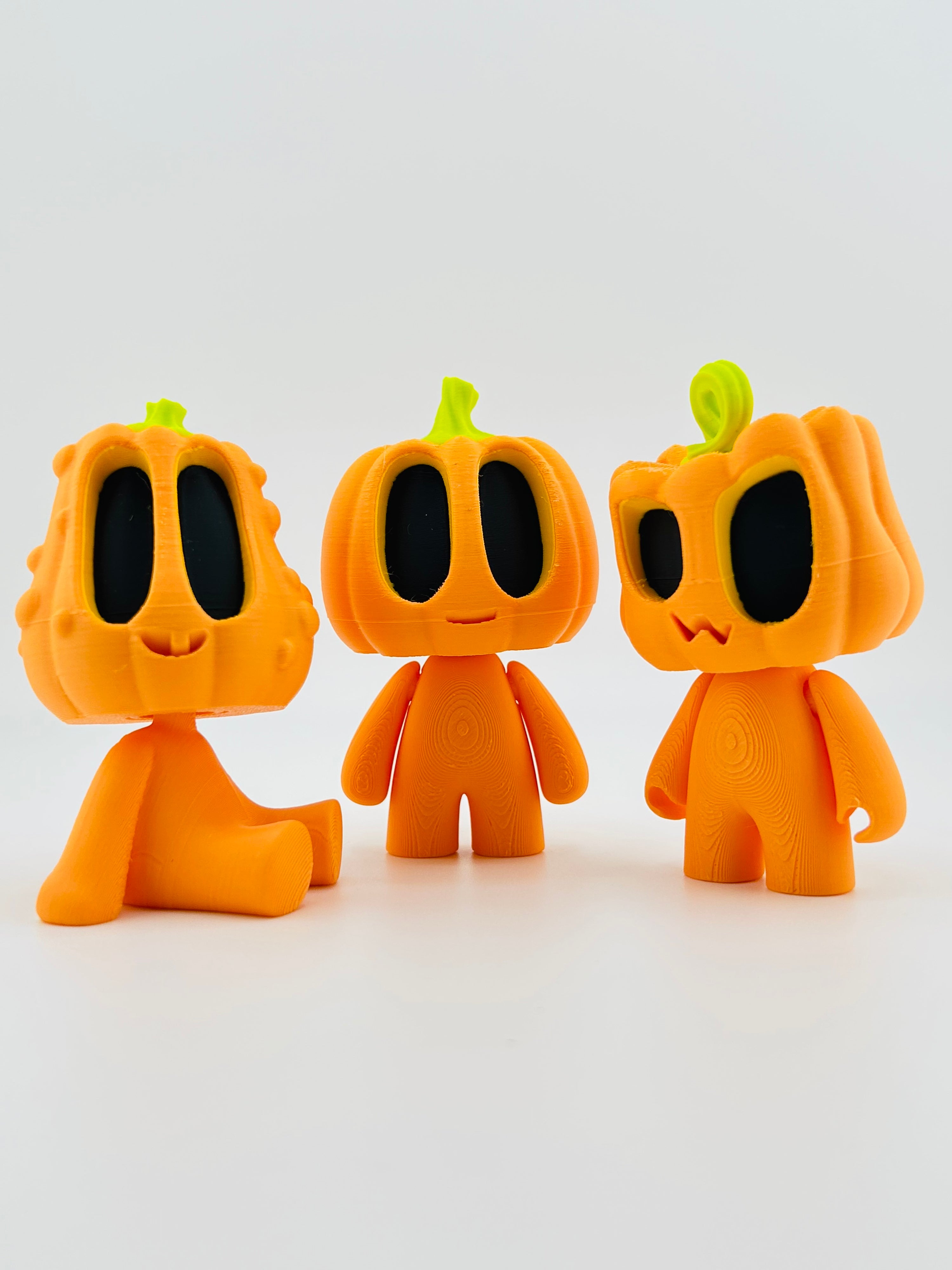 Angry Pumpkin Man Standing