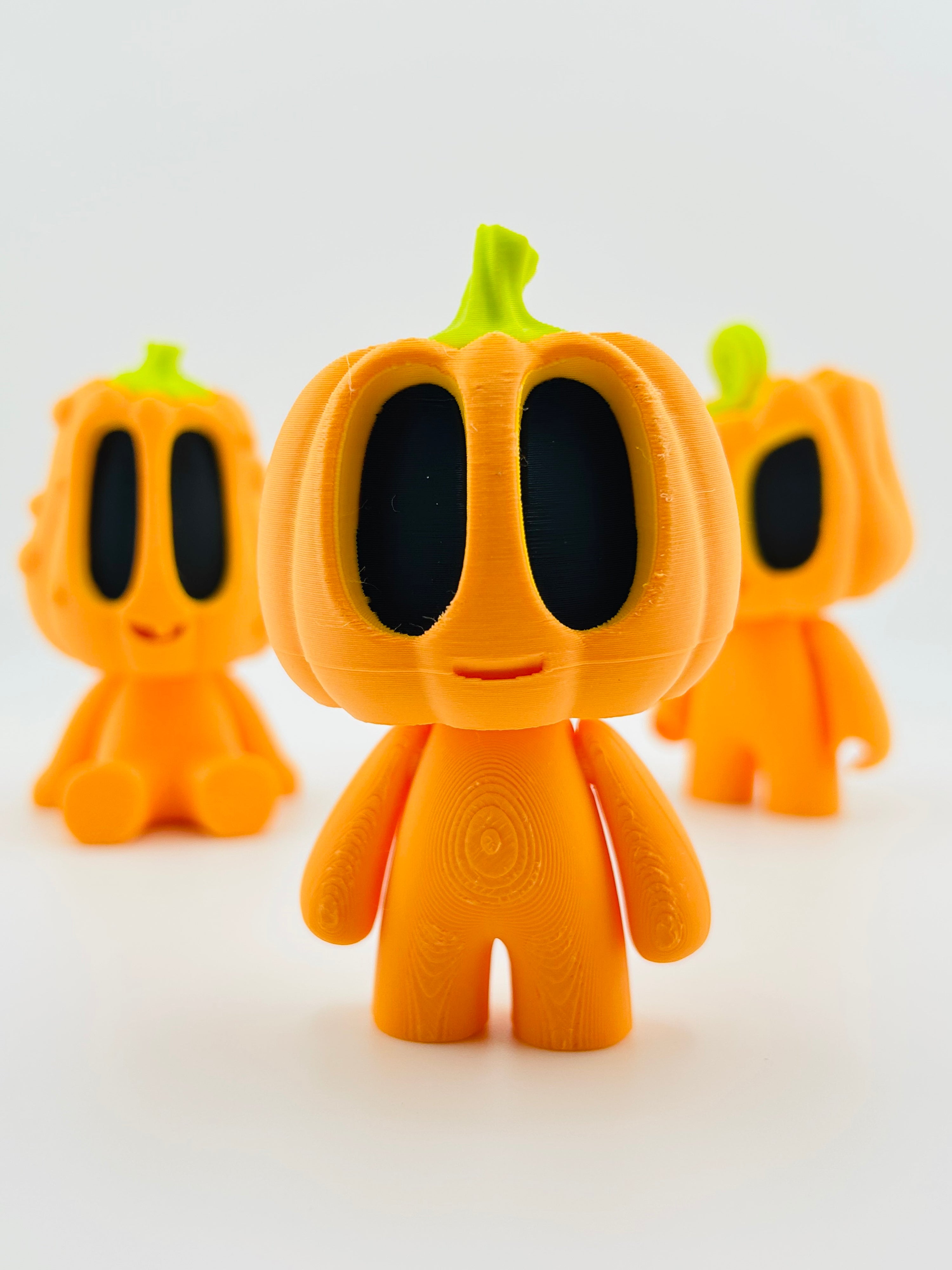 Round Pumpkin Man Standing