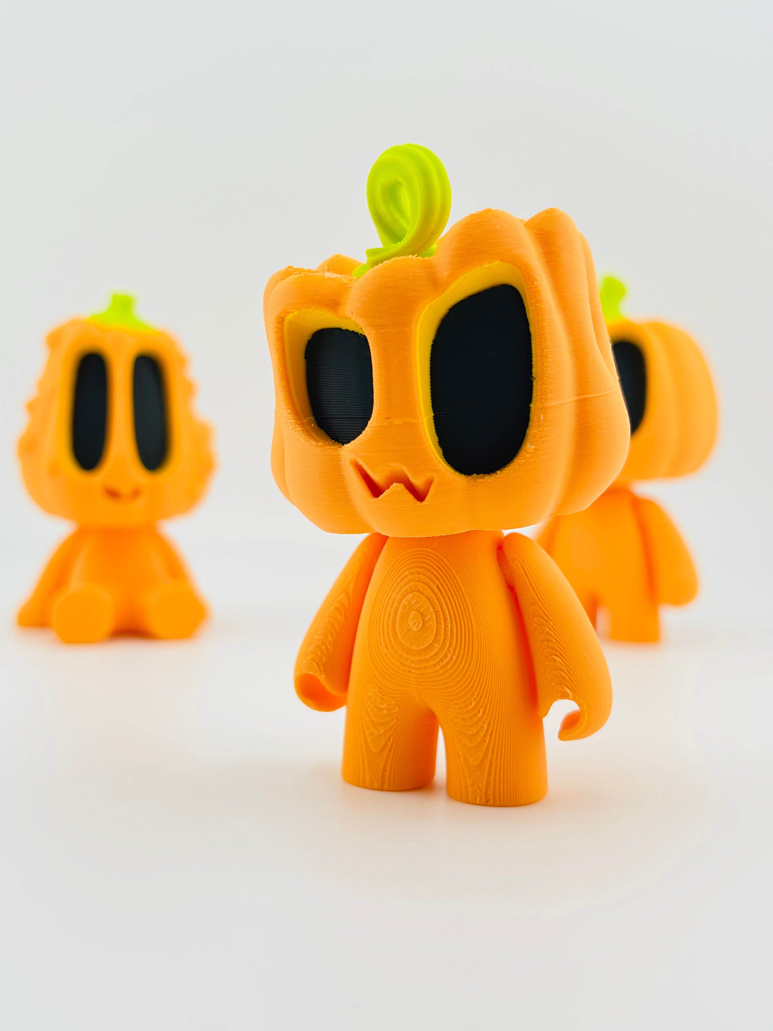Angry Pumpkin Man Standing