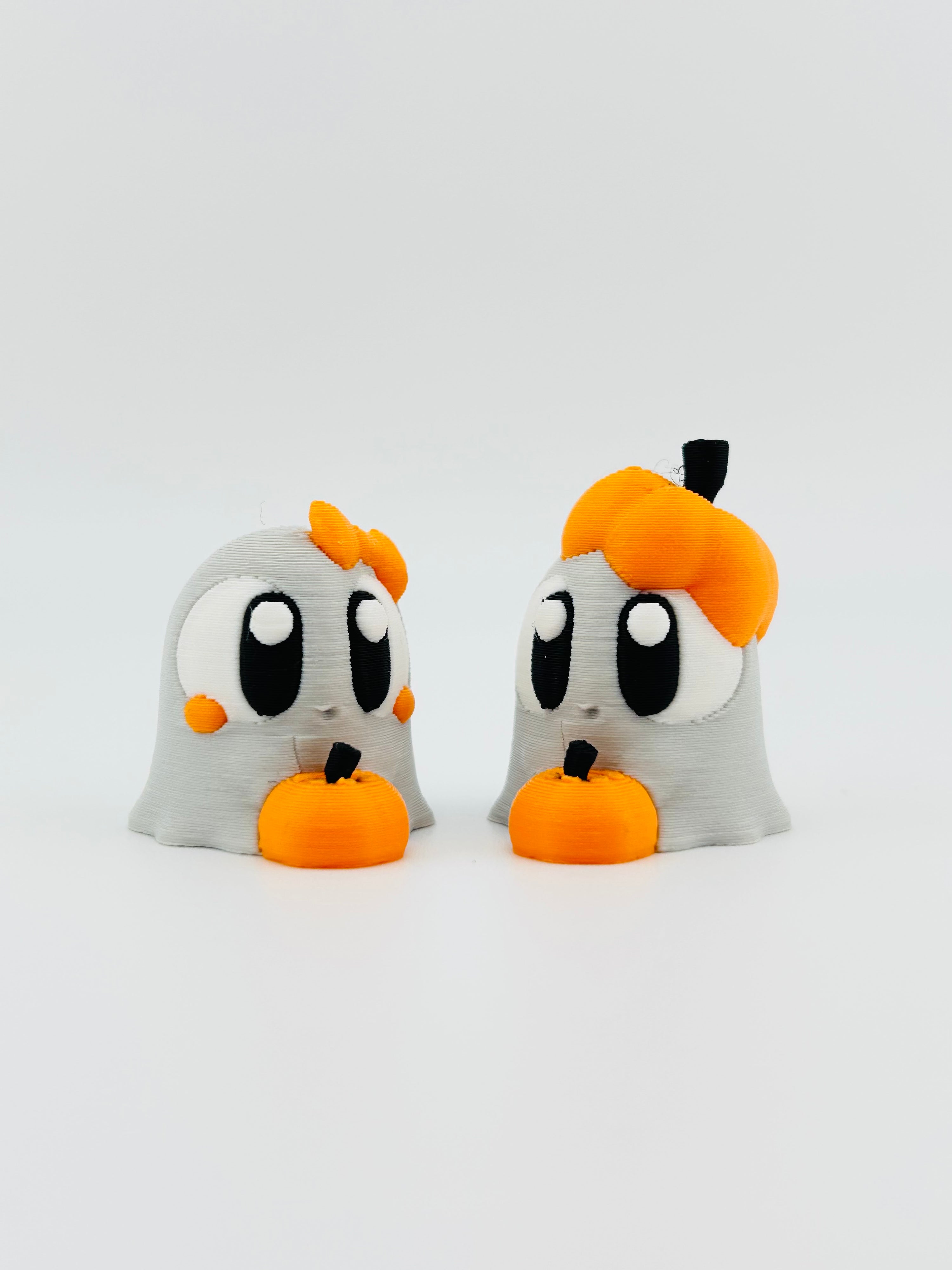 Girl With Pumpkin Mini Ghost