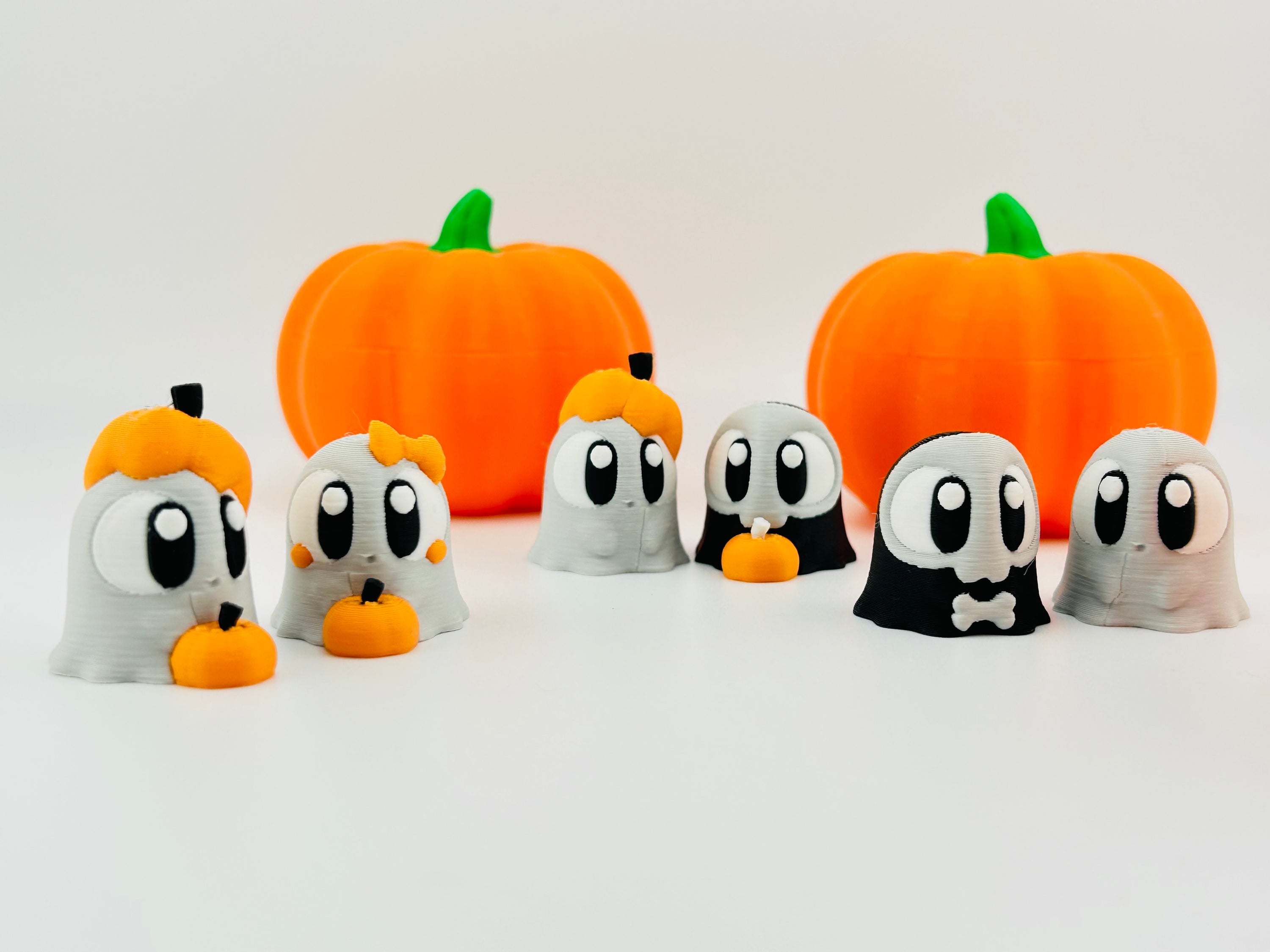 Boy Mini Ghost With Pumpkin Hat