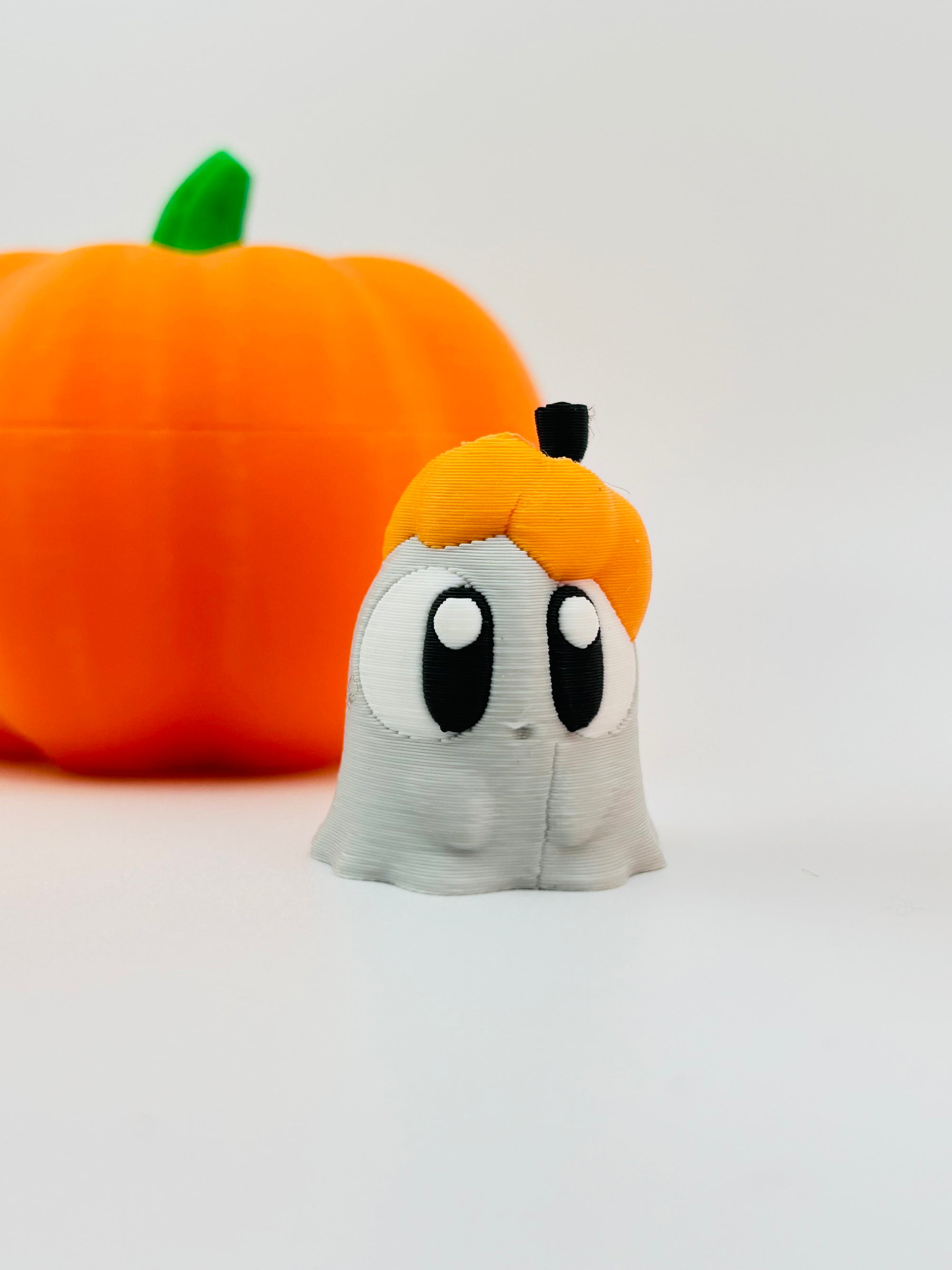 Boy Mini Ghost With Pumpkin Hat
