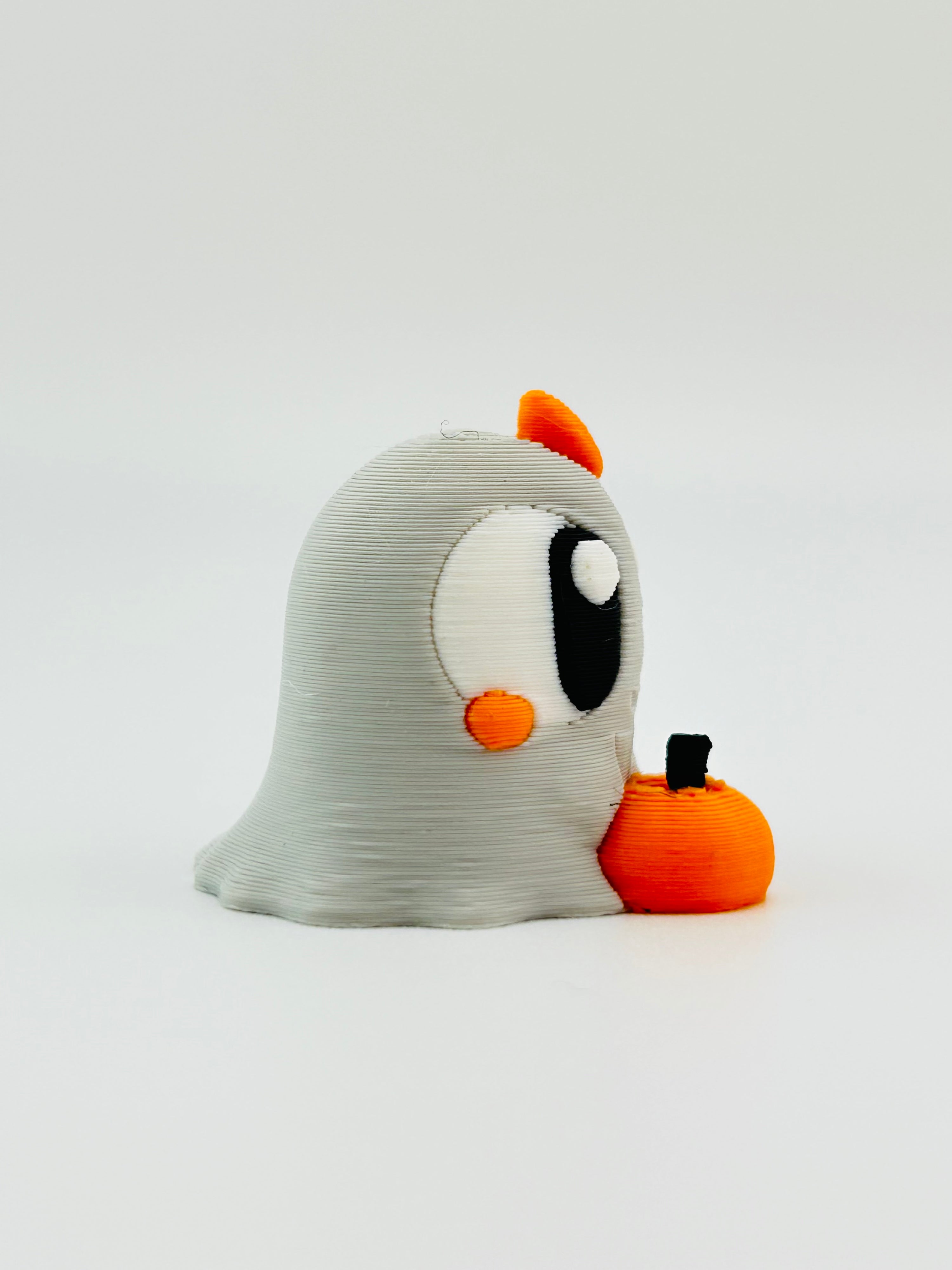 Girl With Pumpkin Mini Ghost