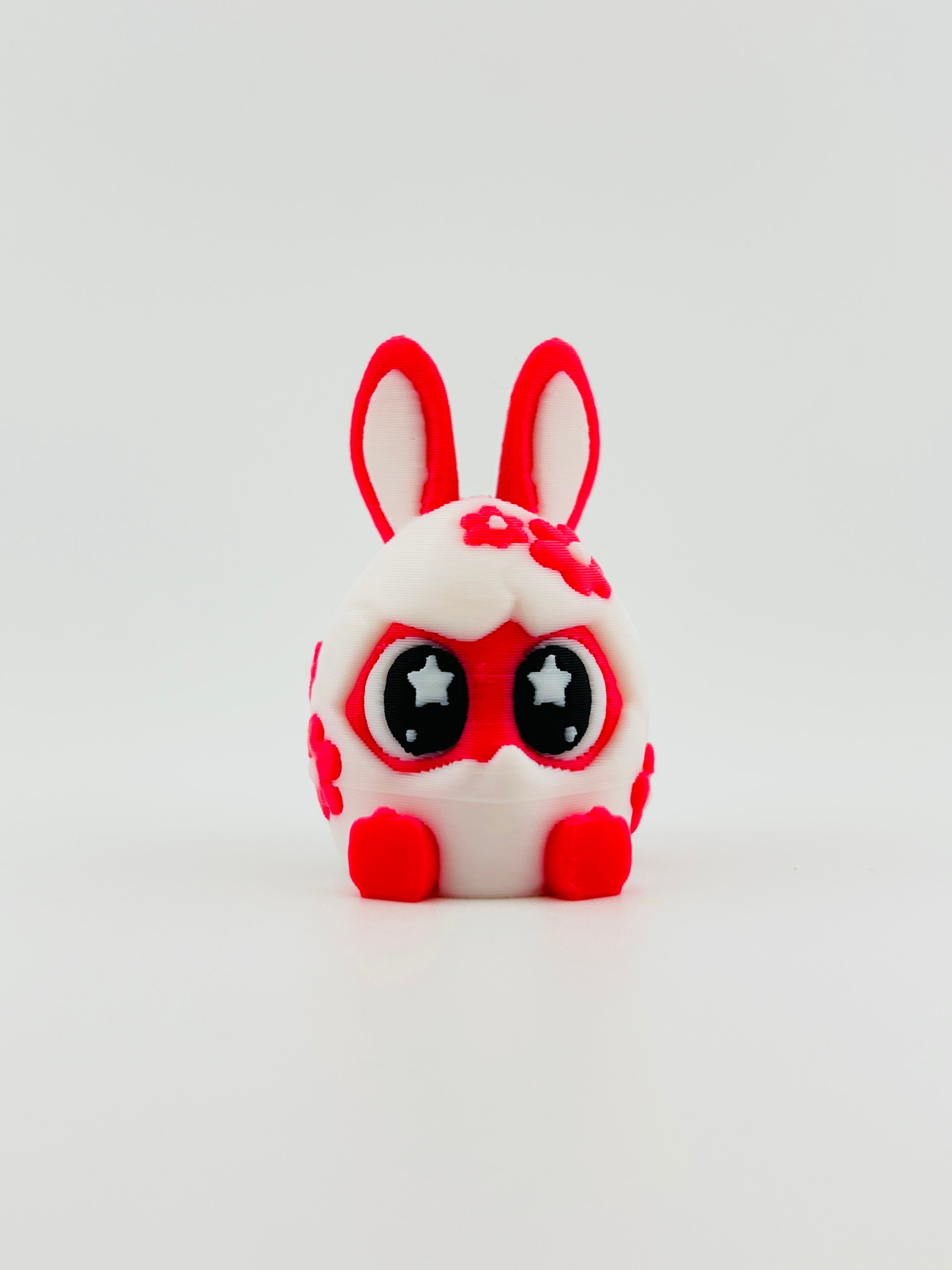 Easter Egg Bunny with Flower