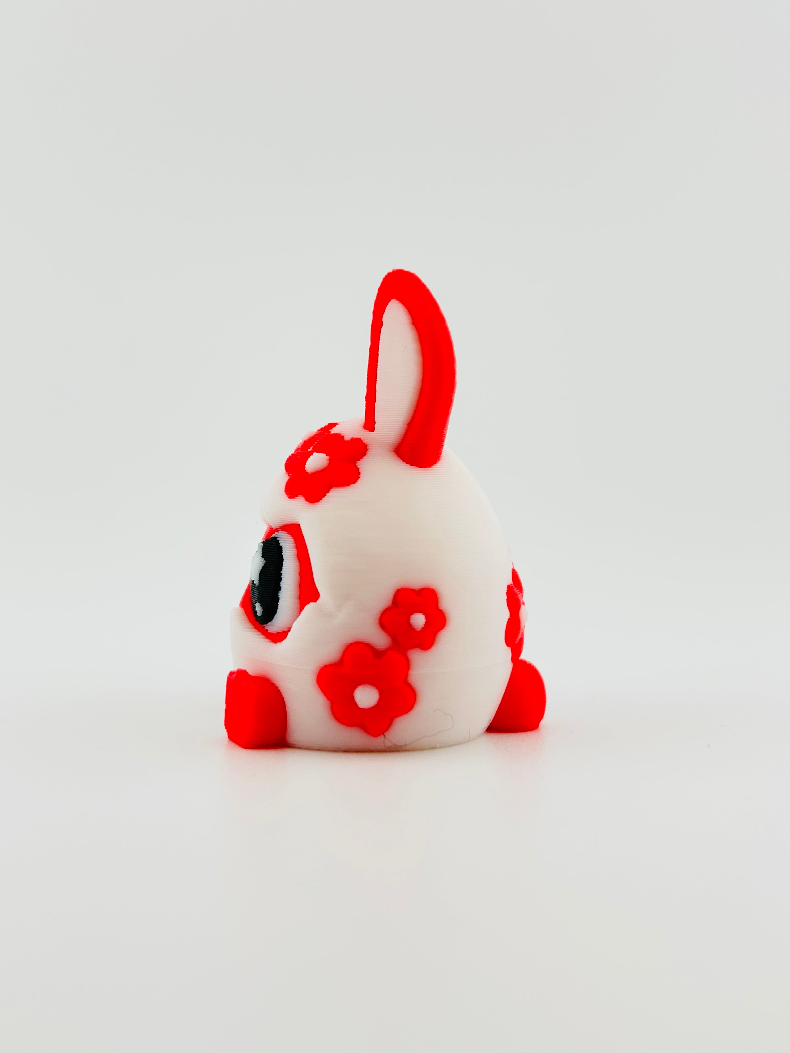 Easter Egg Bunny with Flower