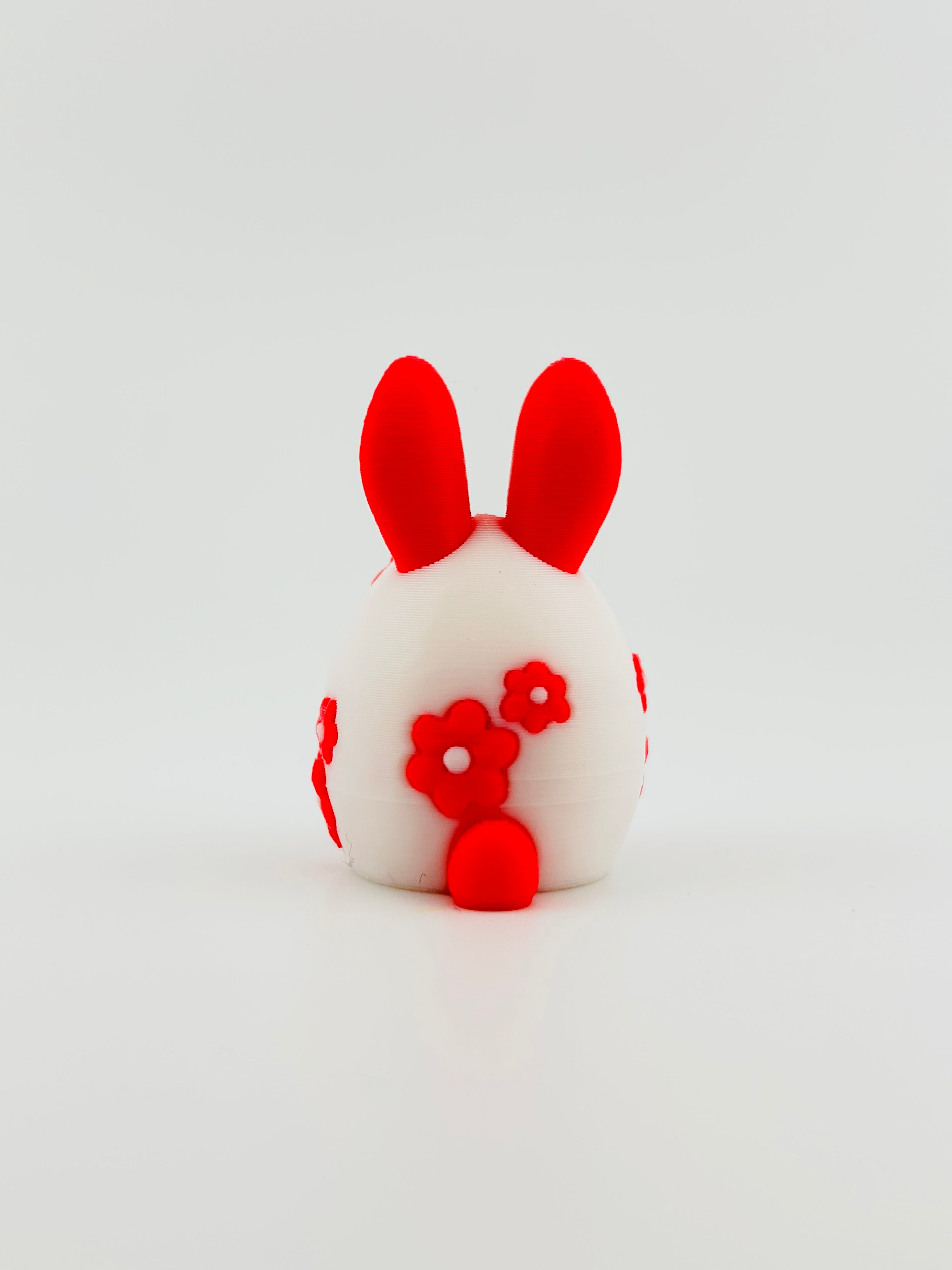 Easter Egg Bunny with Flower