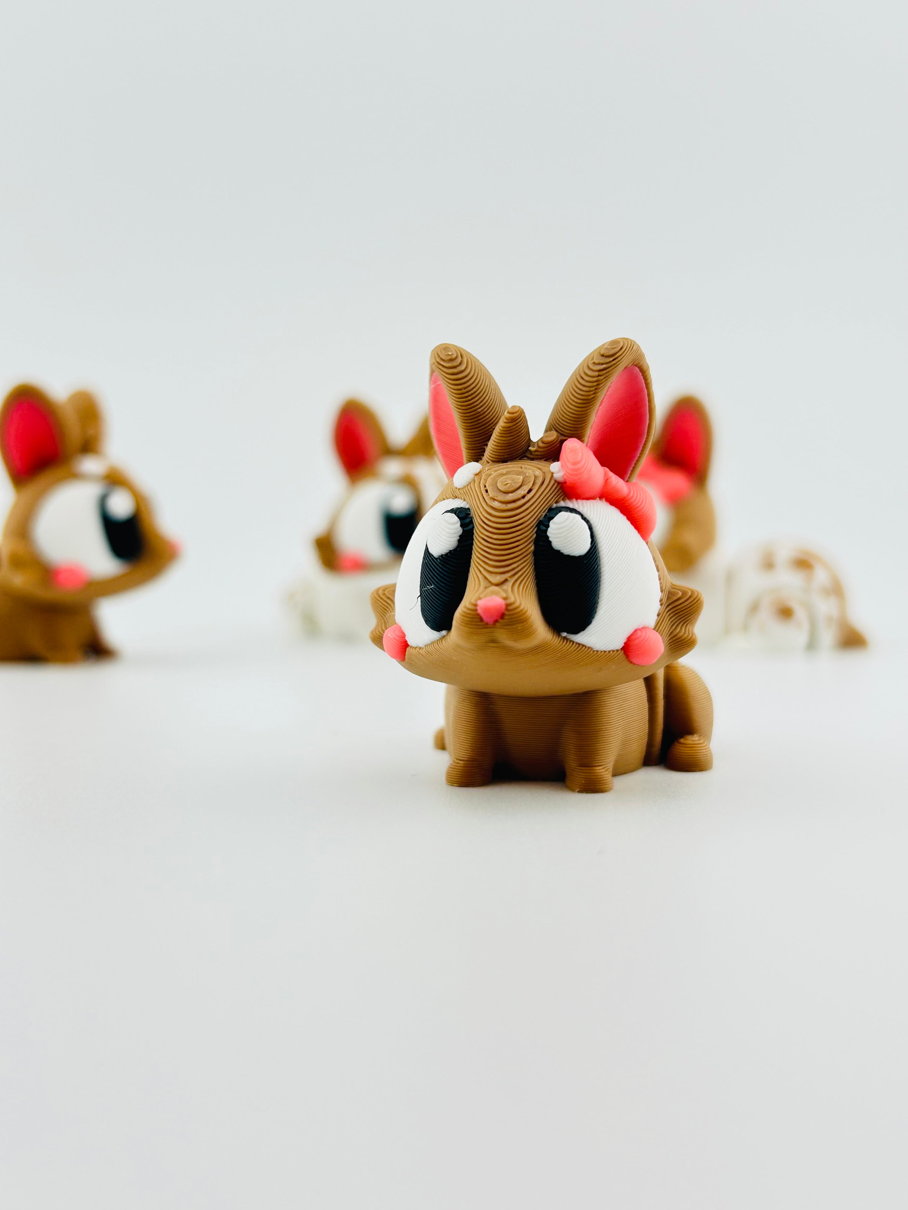 Brown Bunnies with Bow