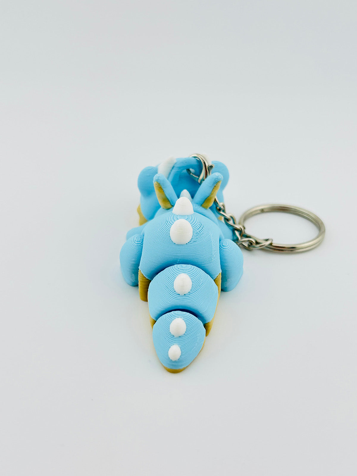 Baby Chonky Dragon Keychain Blue