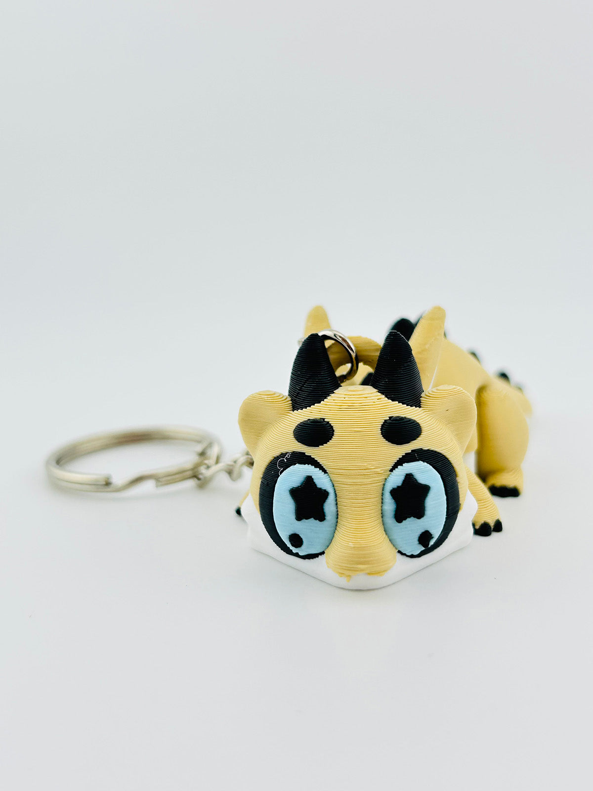 Baby Chonky Dragon Keychain Tan