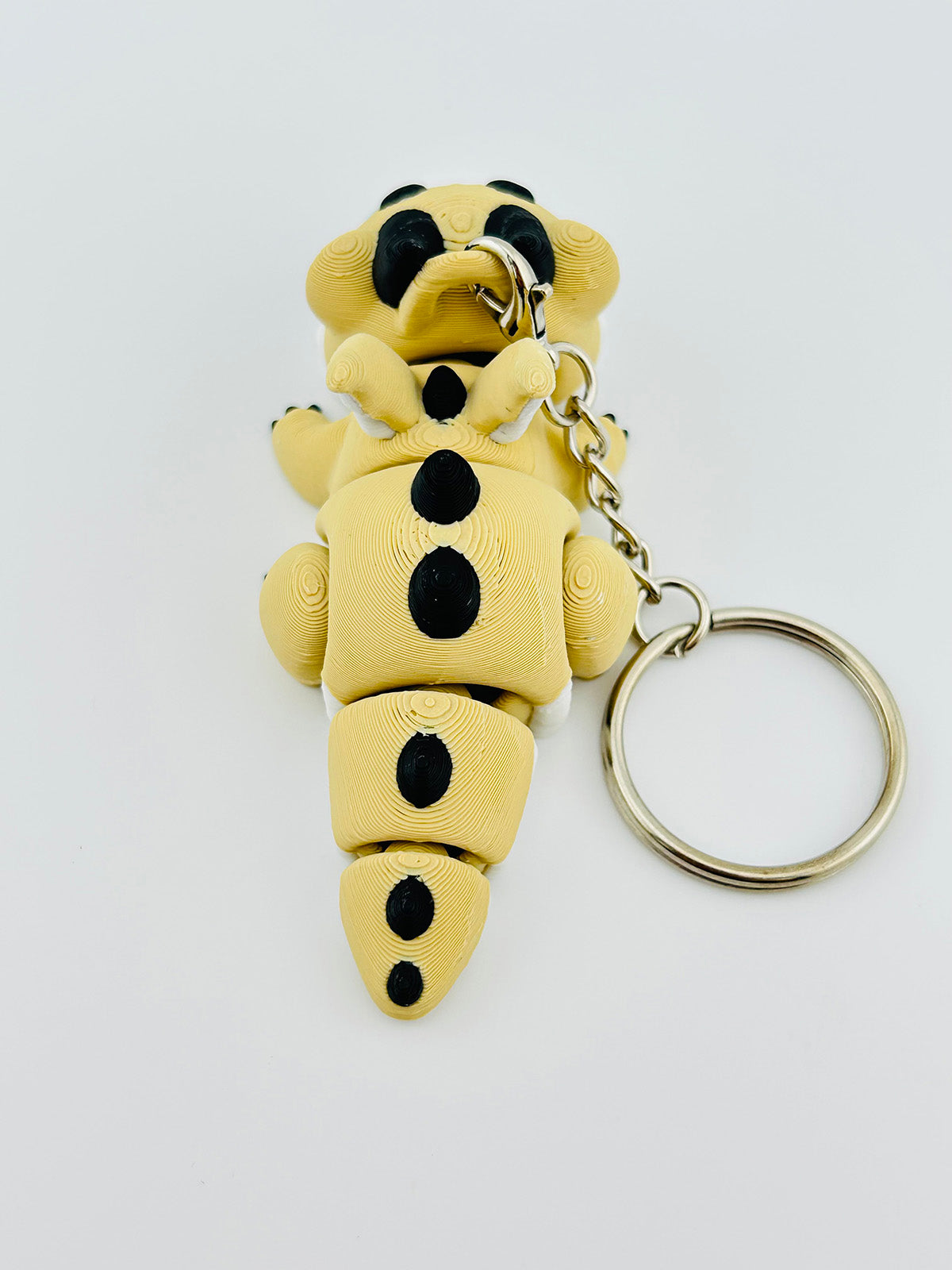 Baby Chonky Dragon Keychain Tan