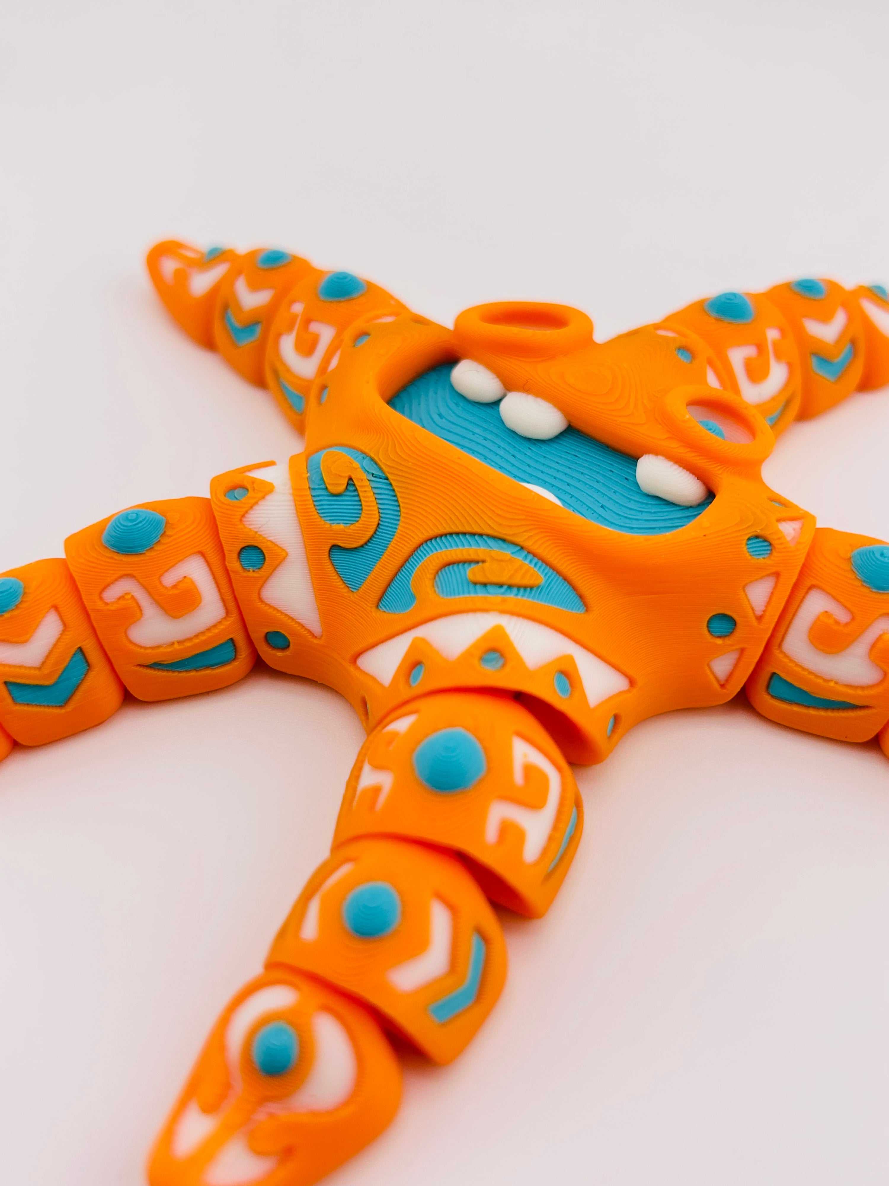 Tattooed Starfish Orange