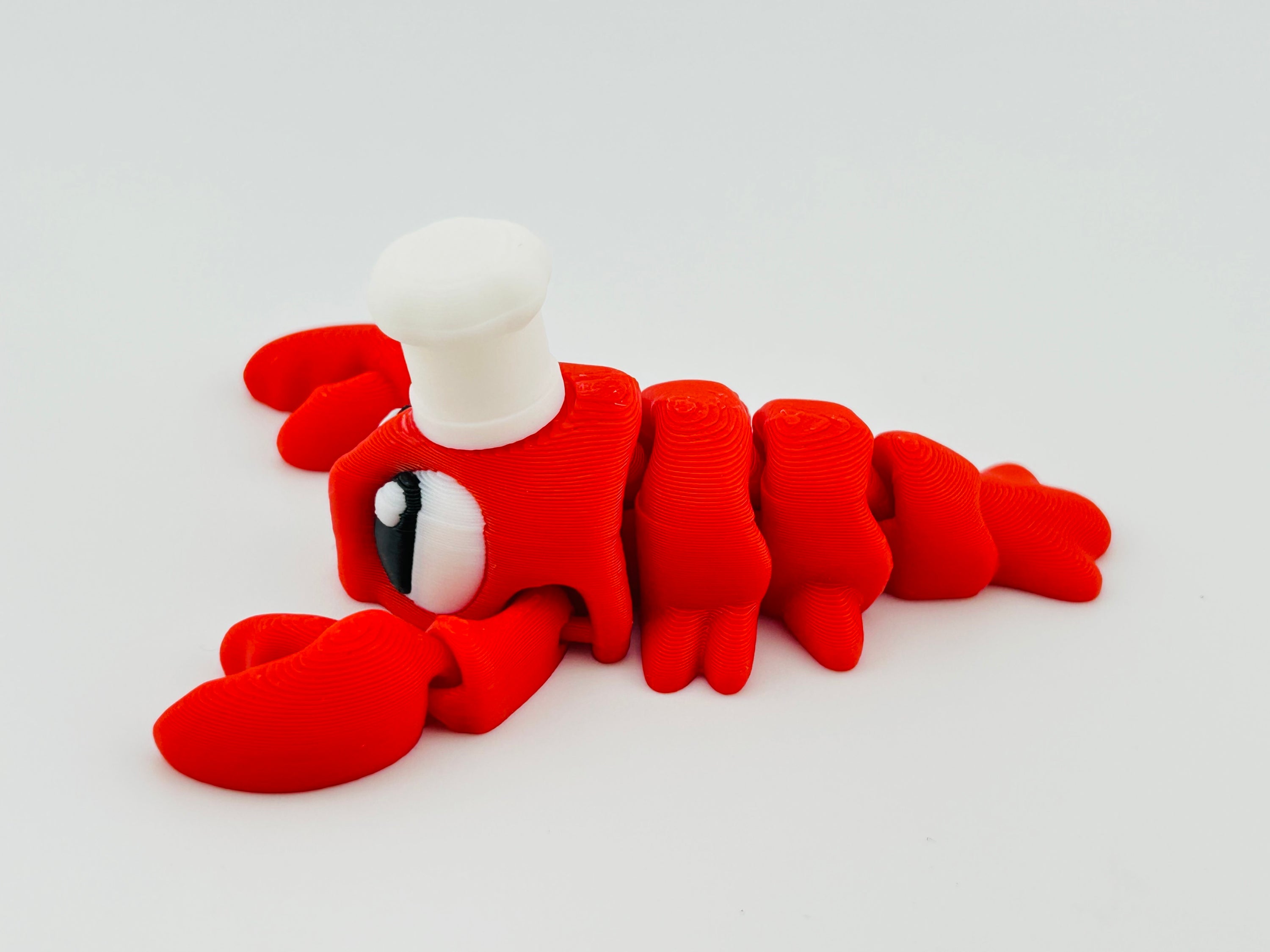 Lobster With Hat Red Keychain