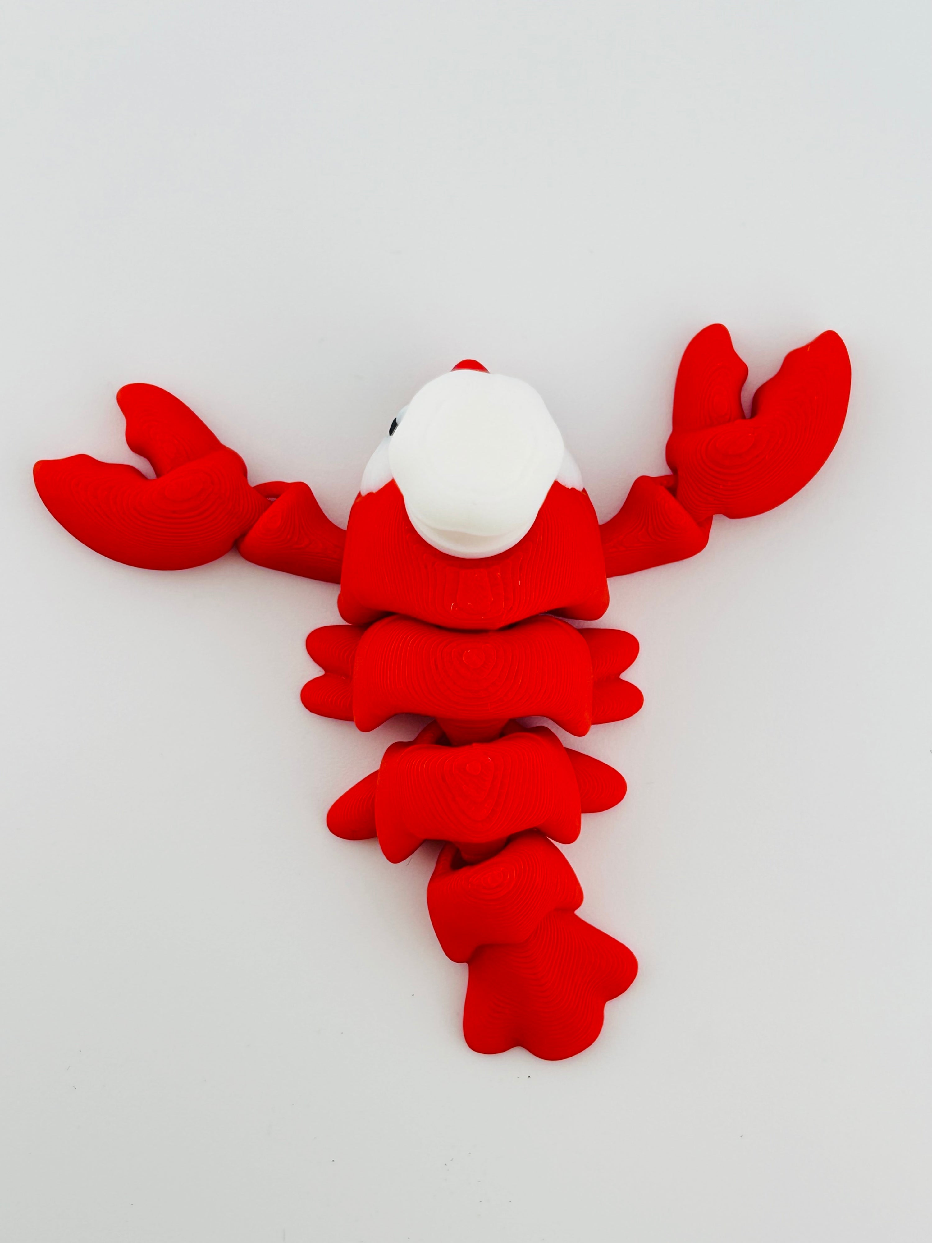 Lobster With Hat Red Keychain