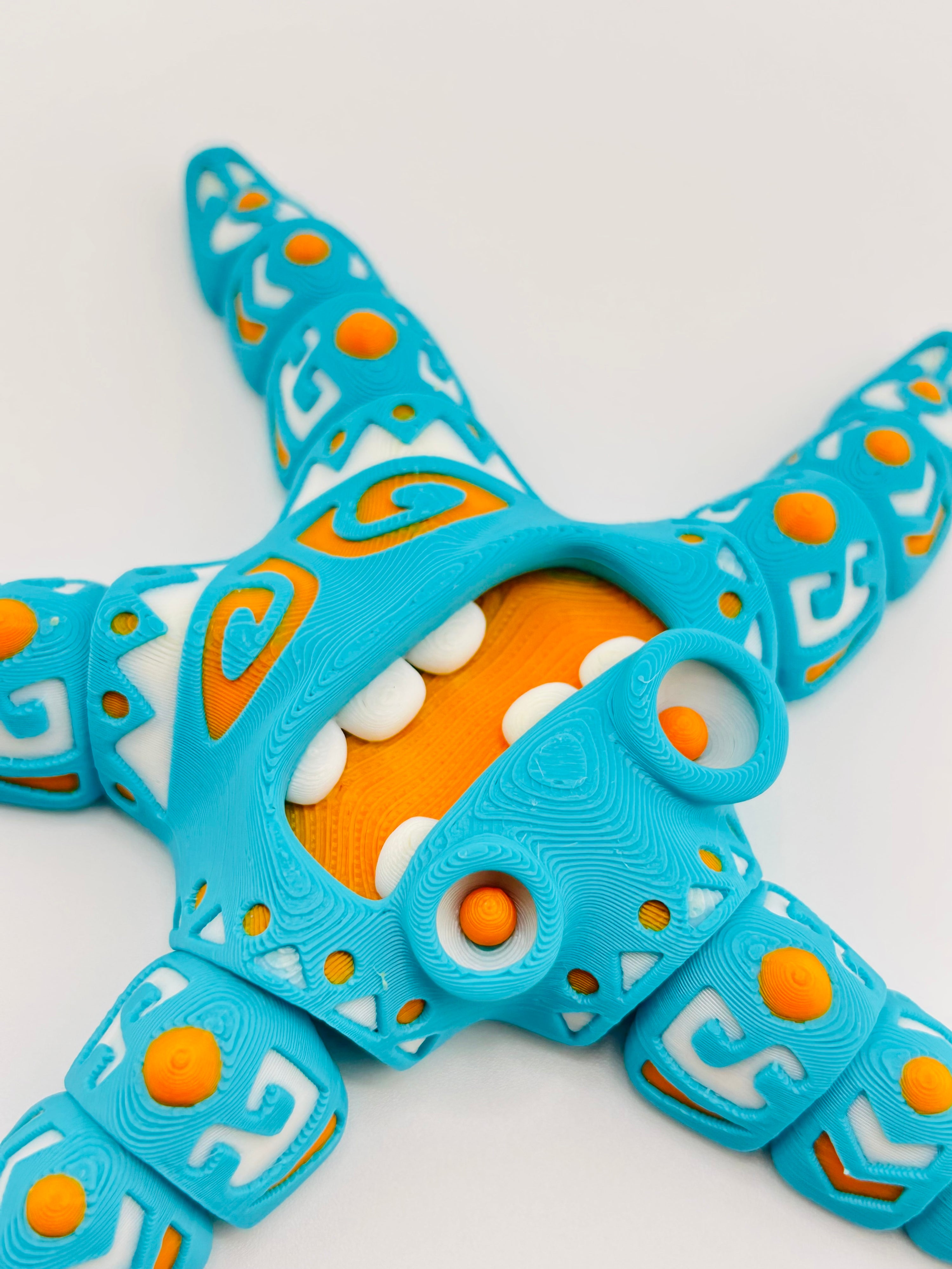 Tattooed Starfish Blue