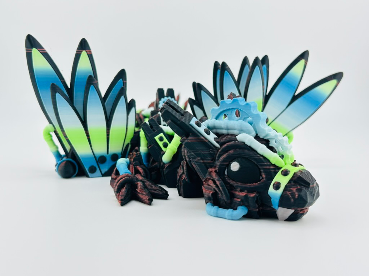 Baby Steampunk Dragon Gradient