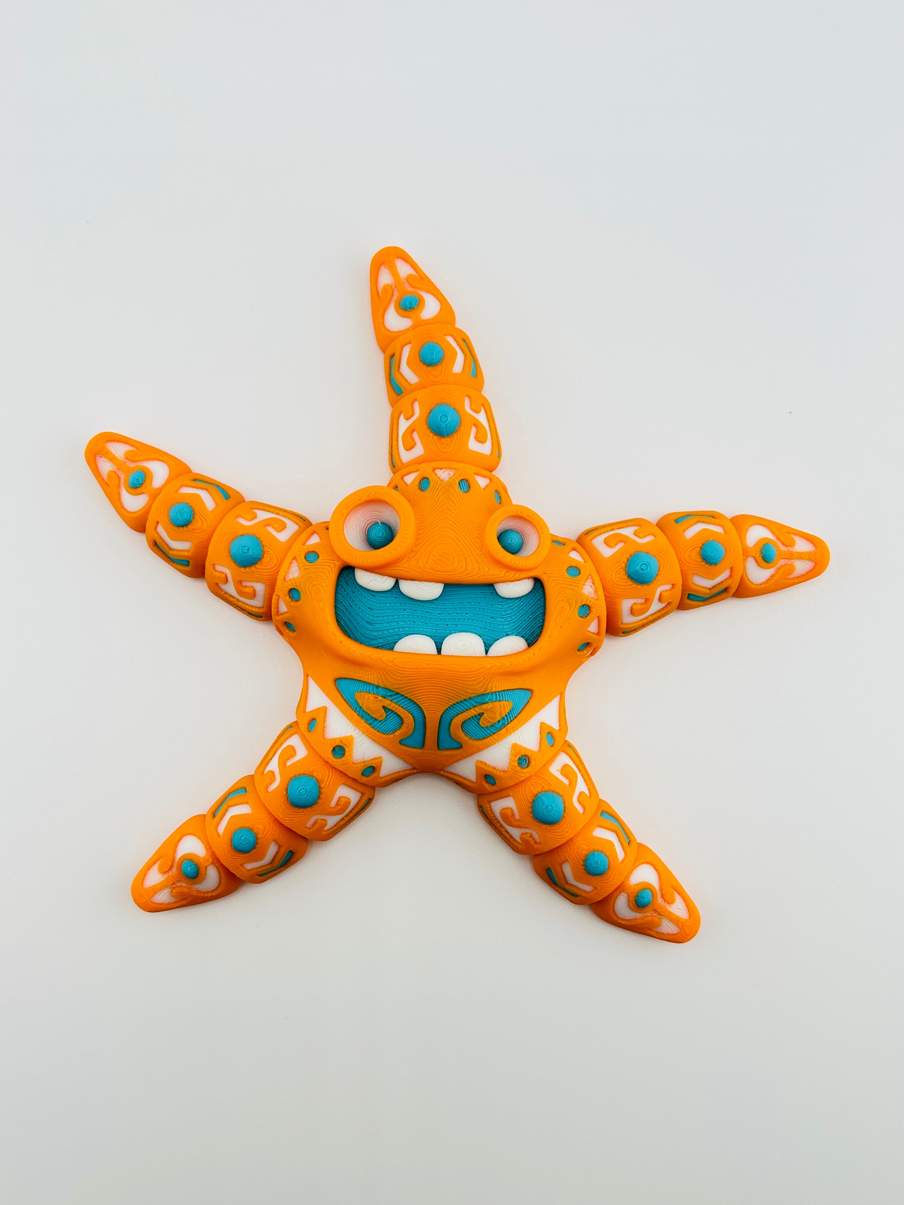 Tattooed Starfish Orange