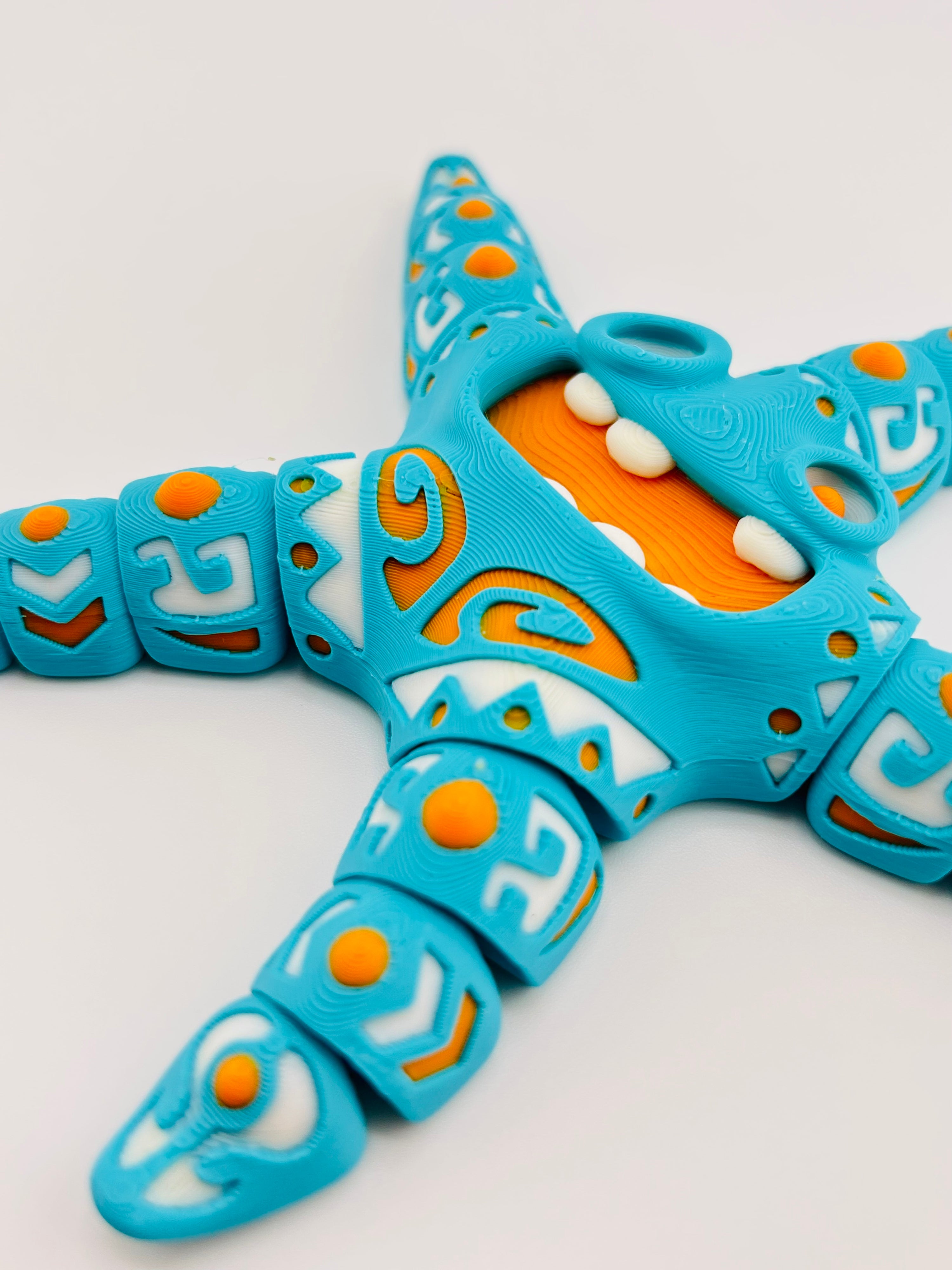 Tattooed Starfish Blue