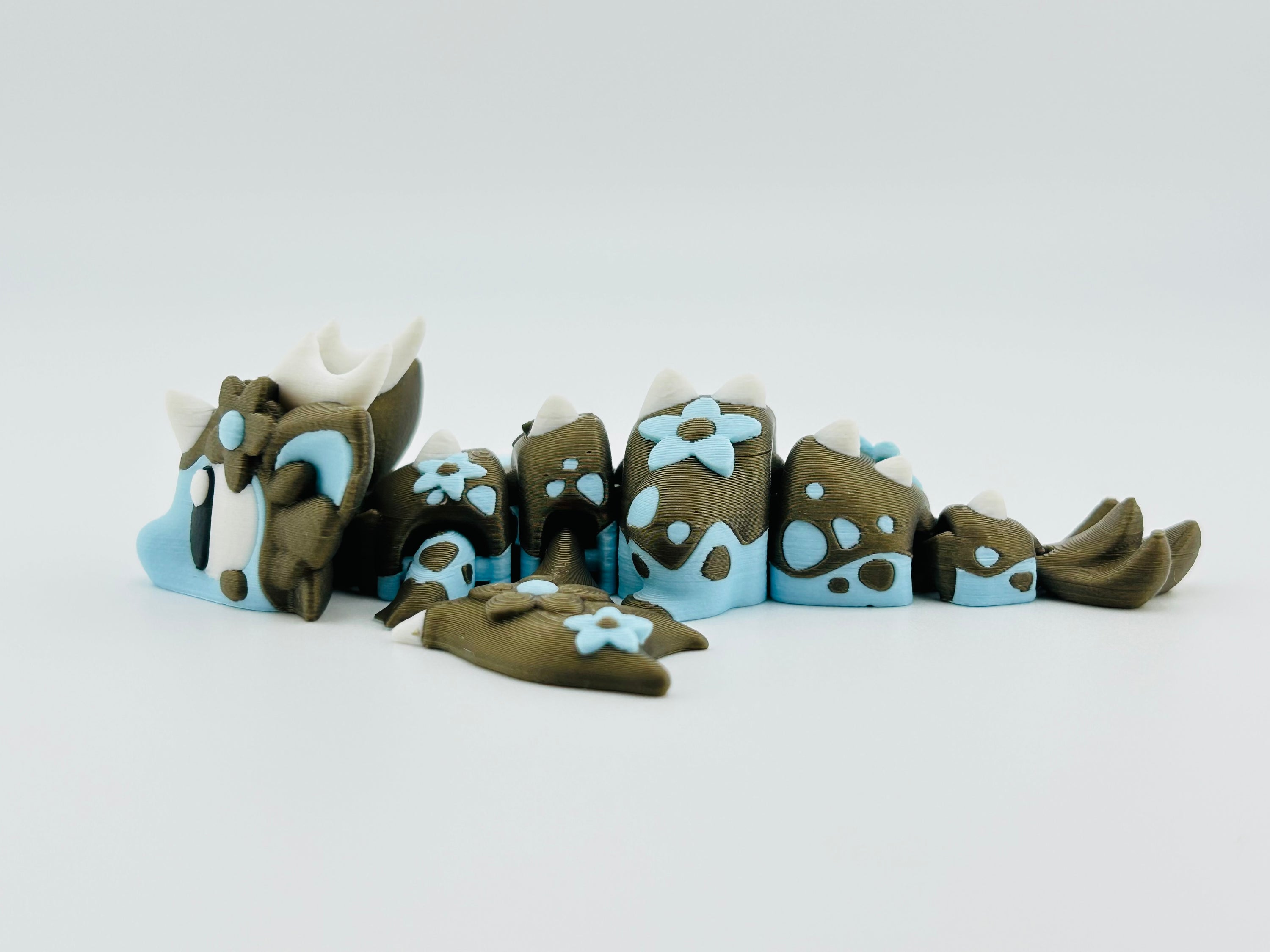 Blossom Dragon Blue And Gold
