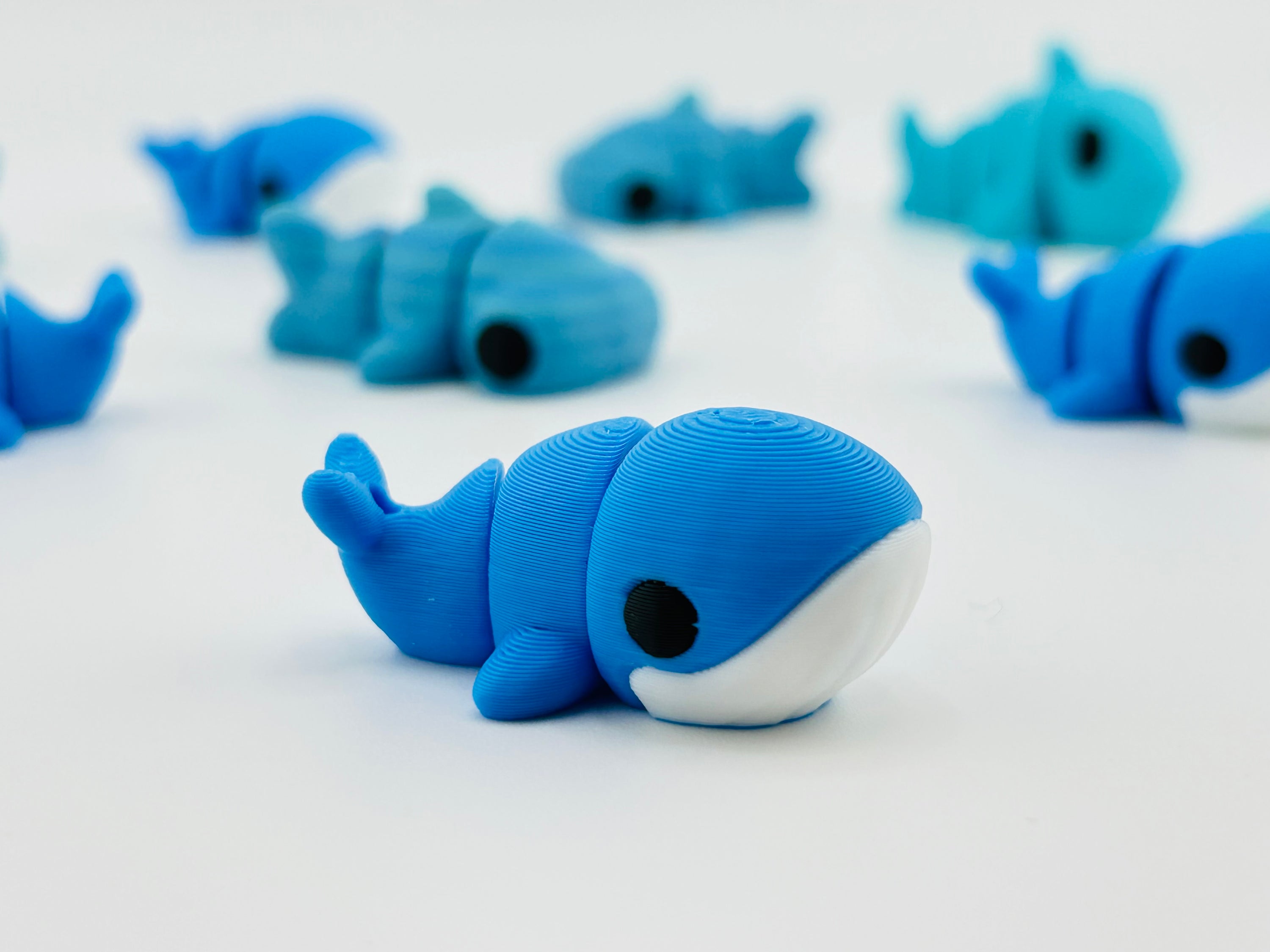 Baby Blue Whale Keychain
