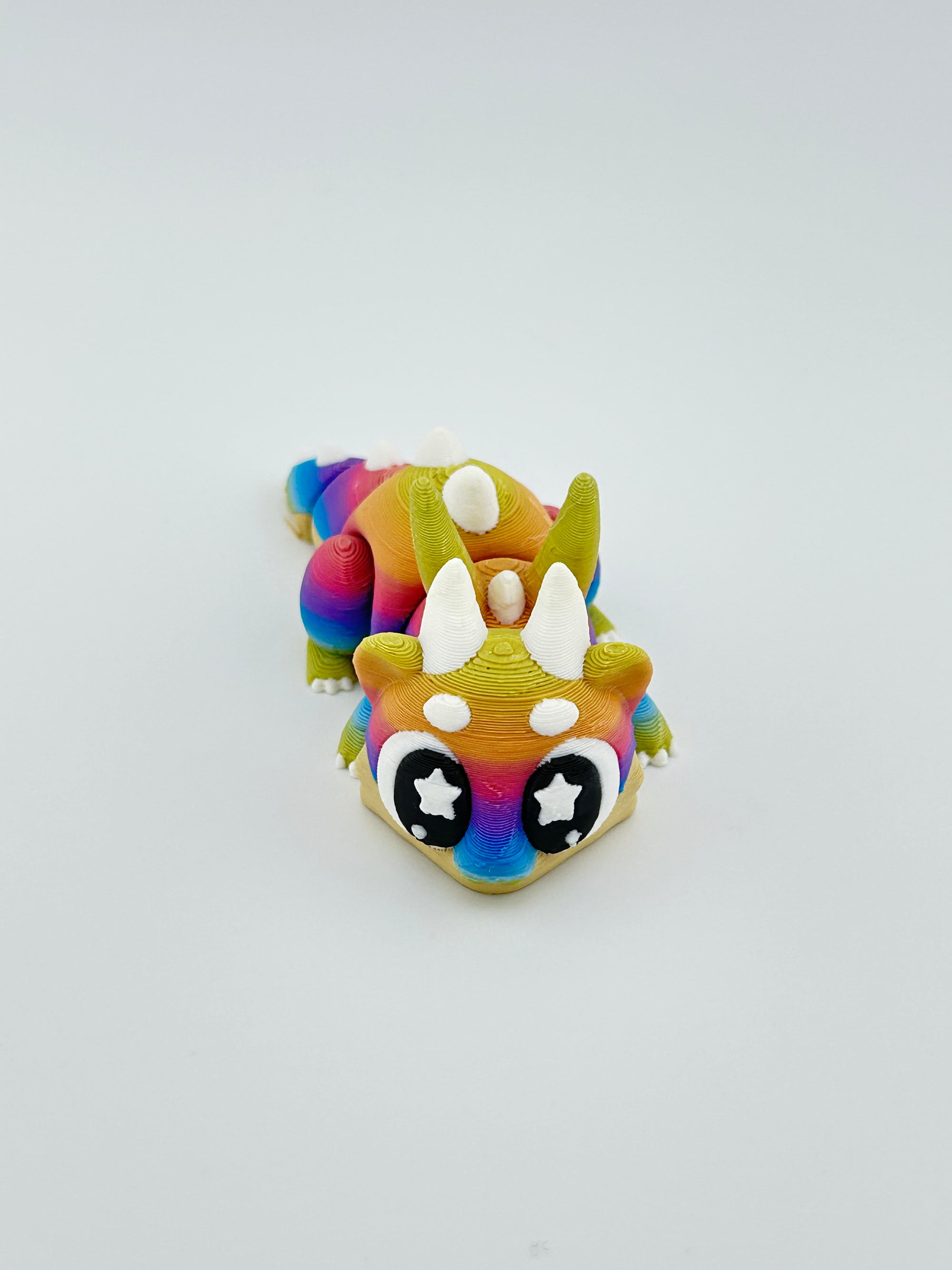 Rainbow Baby Chonky Dragon Keychain