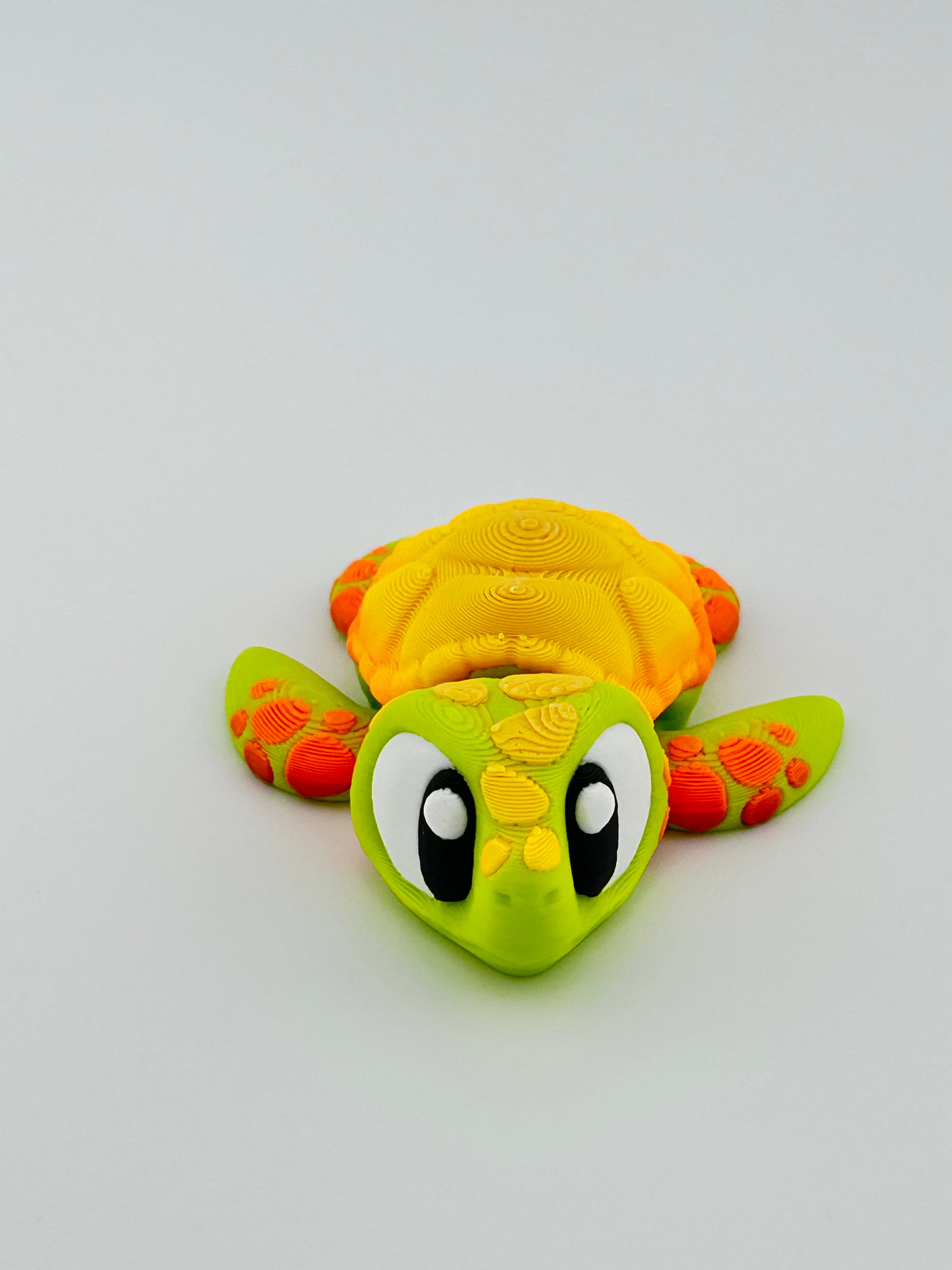 Orange Sea Turtle Keychain