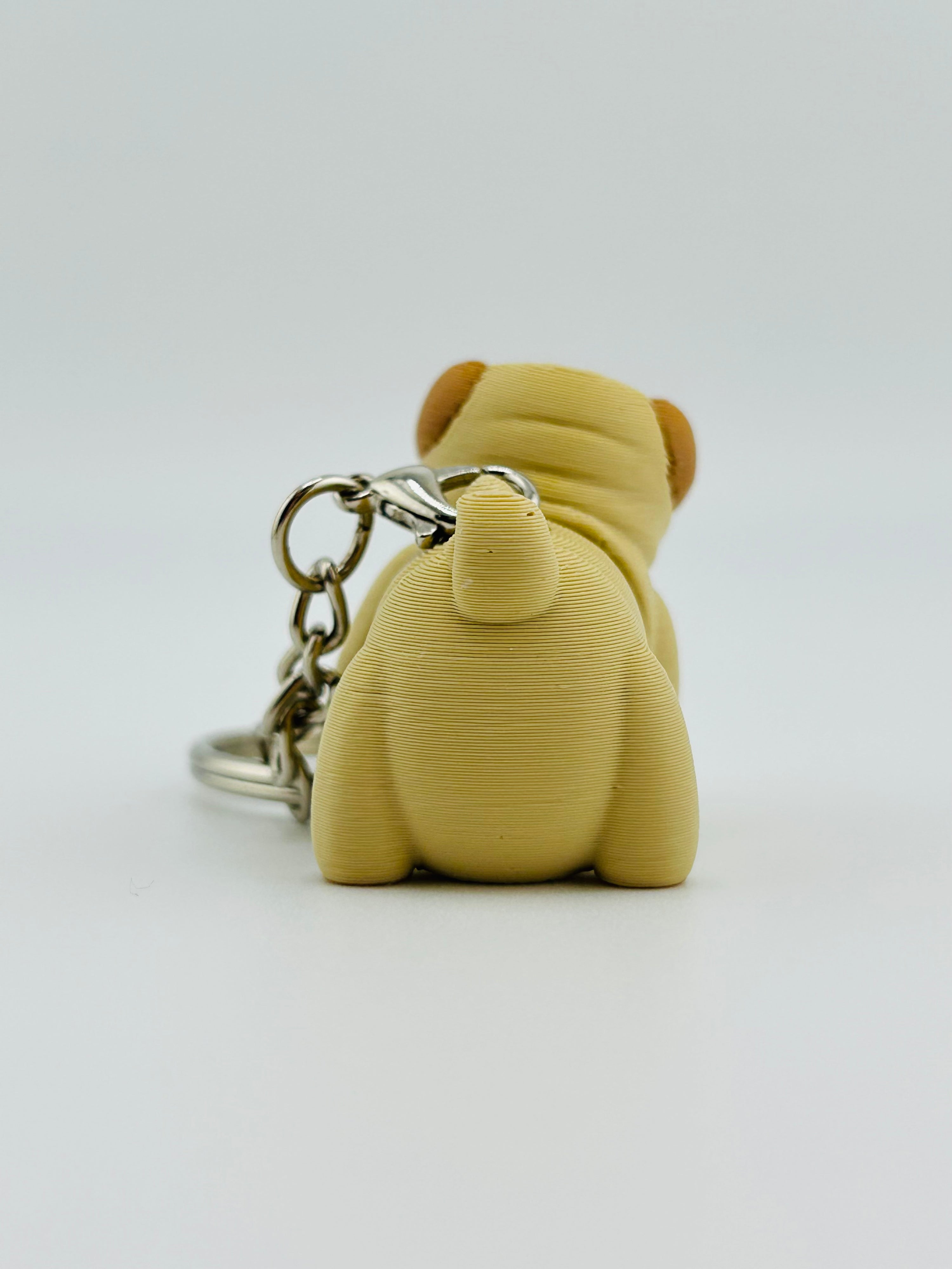 Pug Keychain