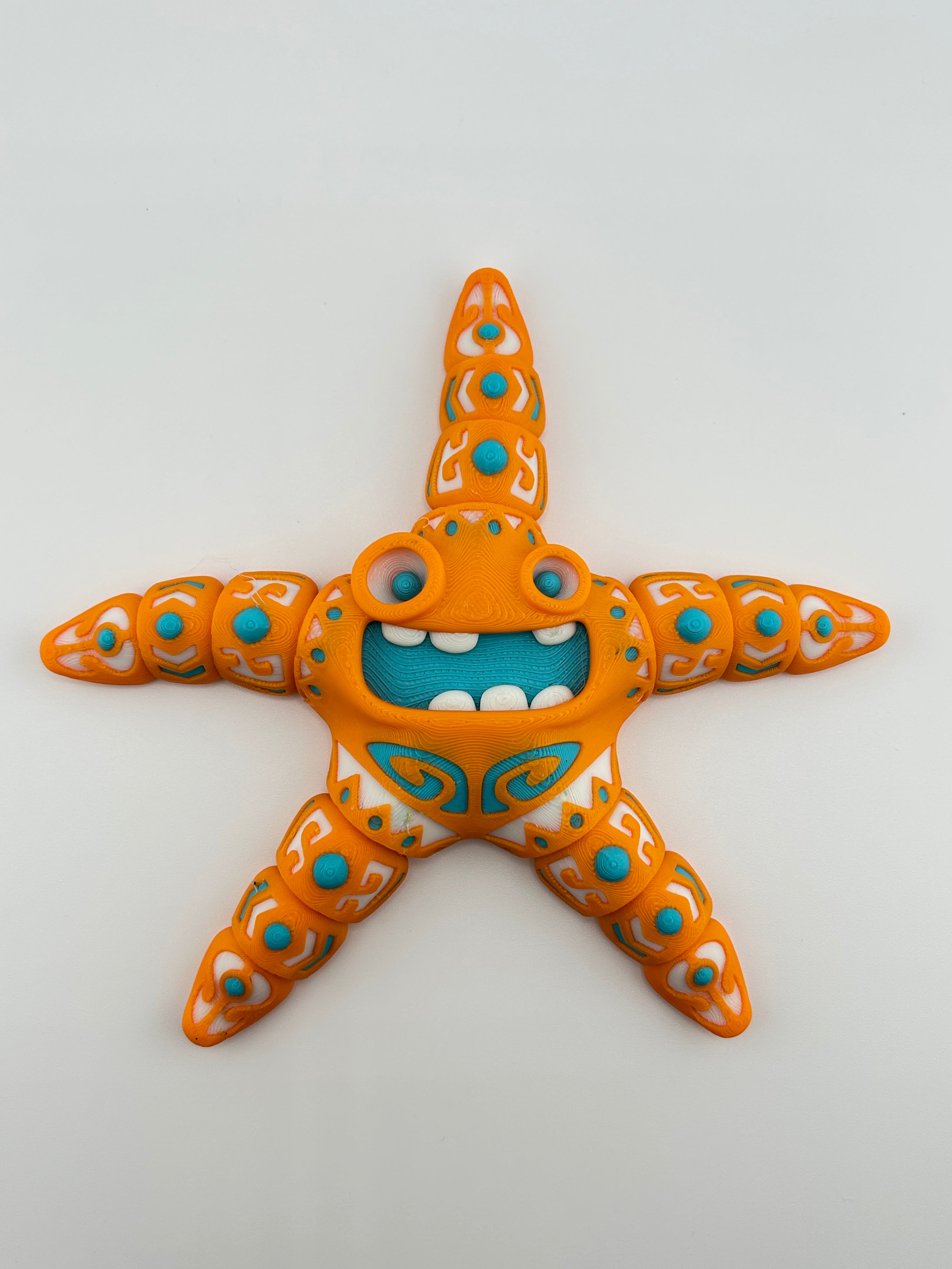 Tattooed Starfish Orange