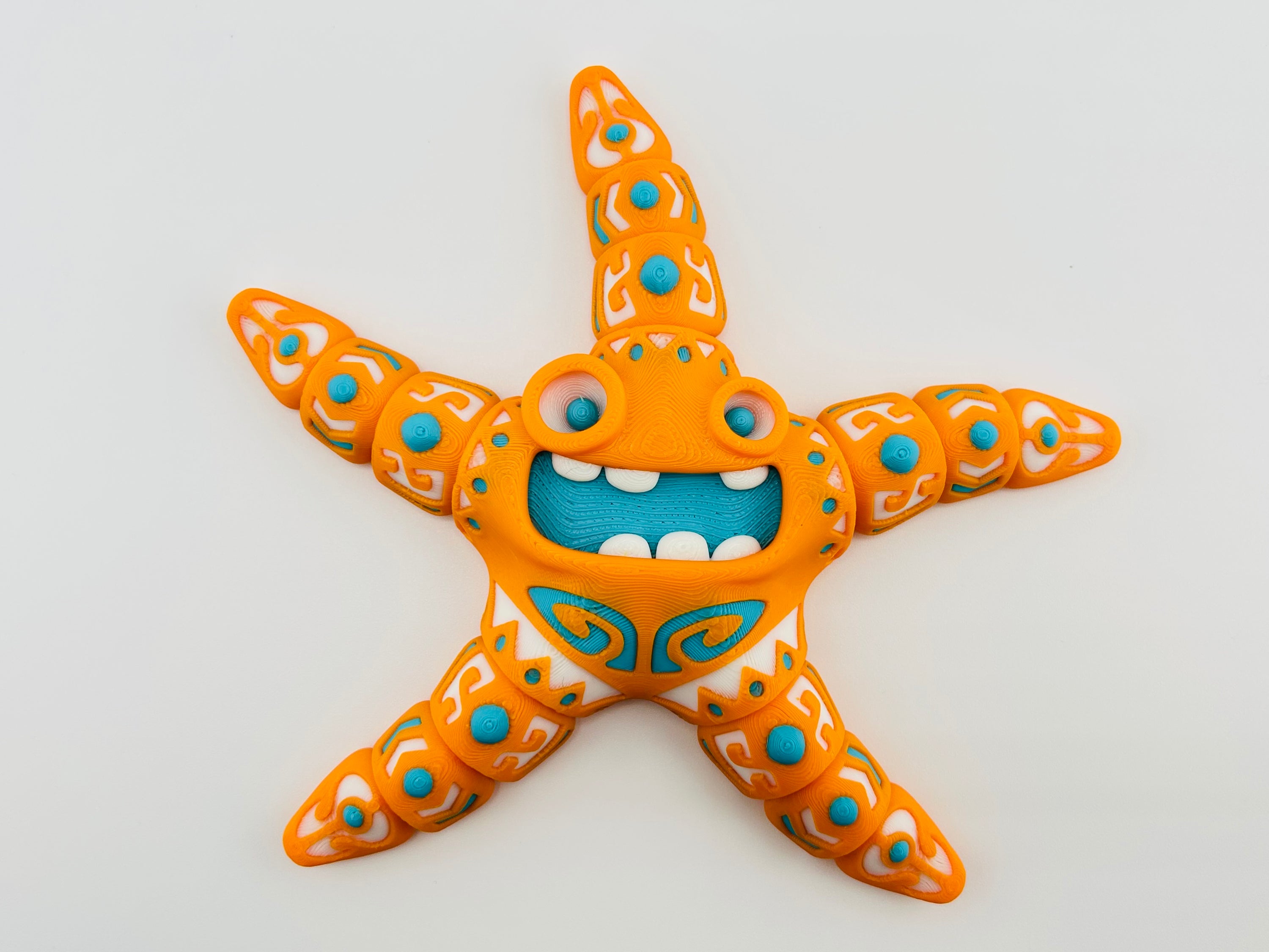 Tattooed Starfish Orange