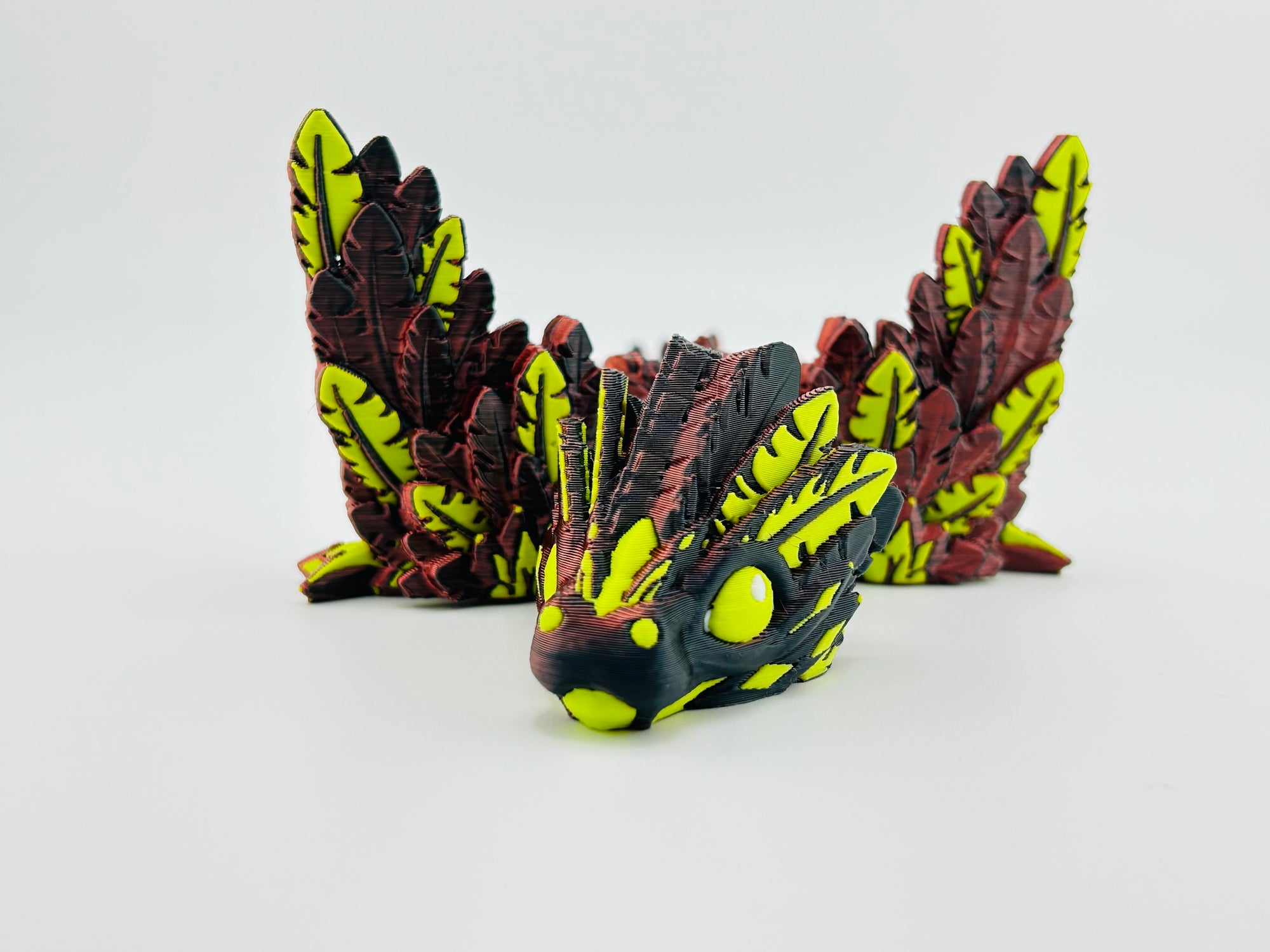 Baby Flying Serpent Lime Silk Red