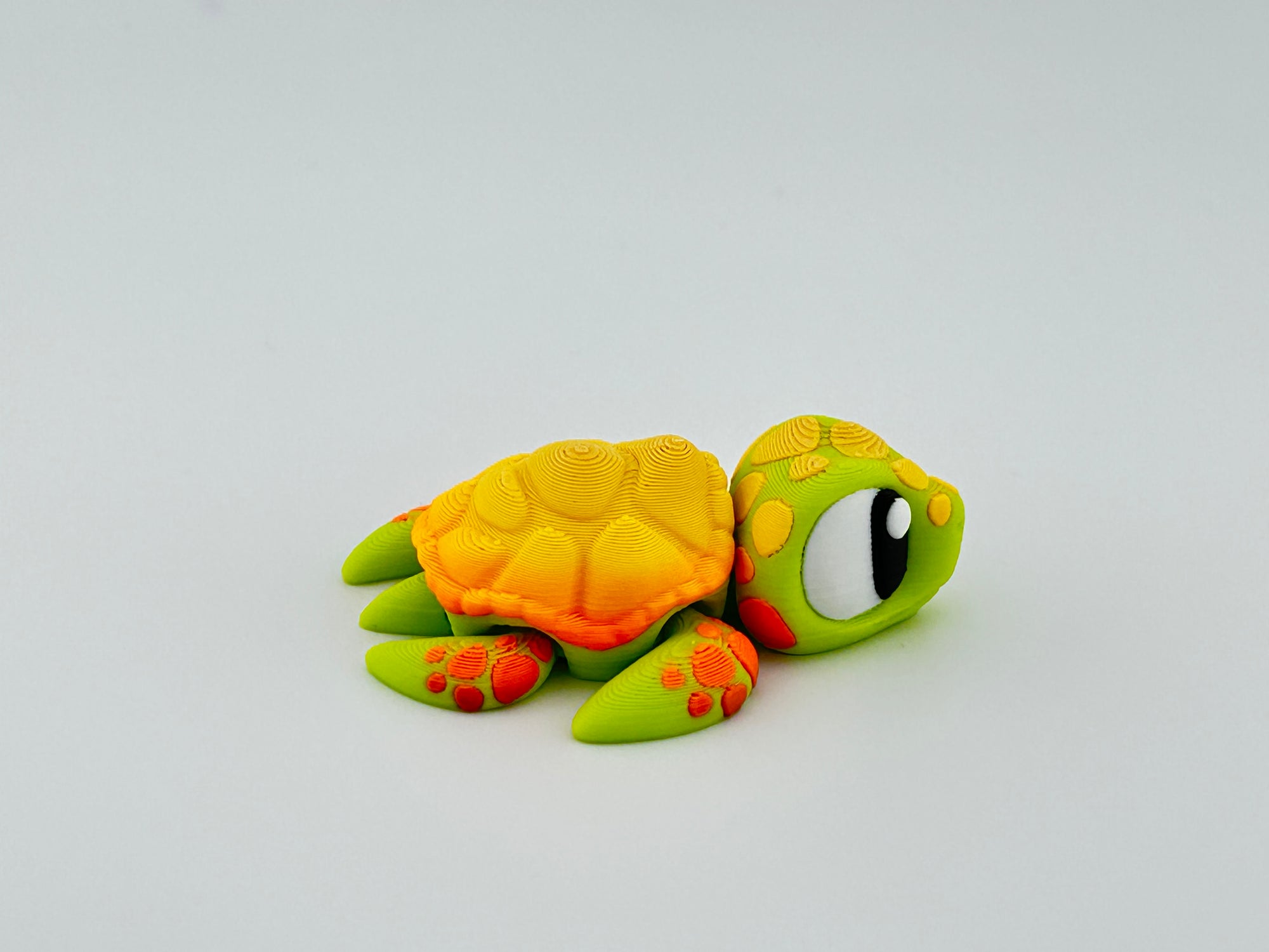 Orange Sea Turtle Keychain